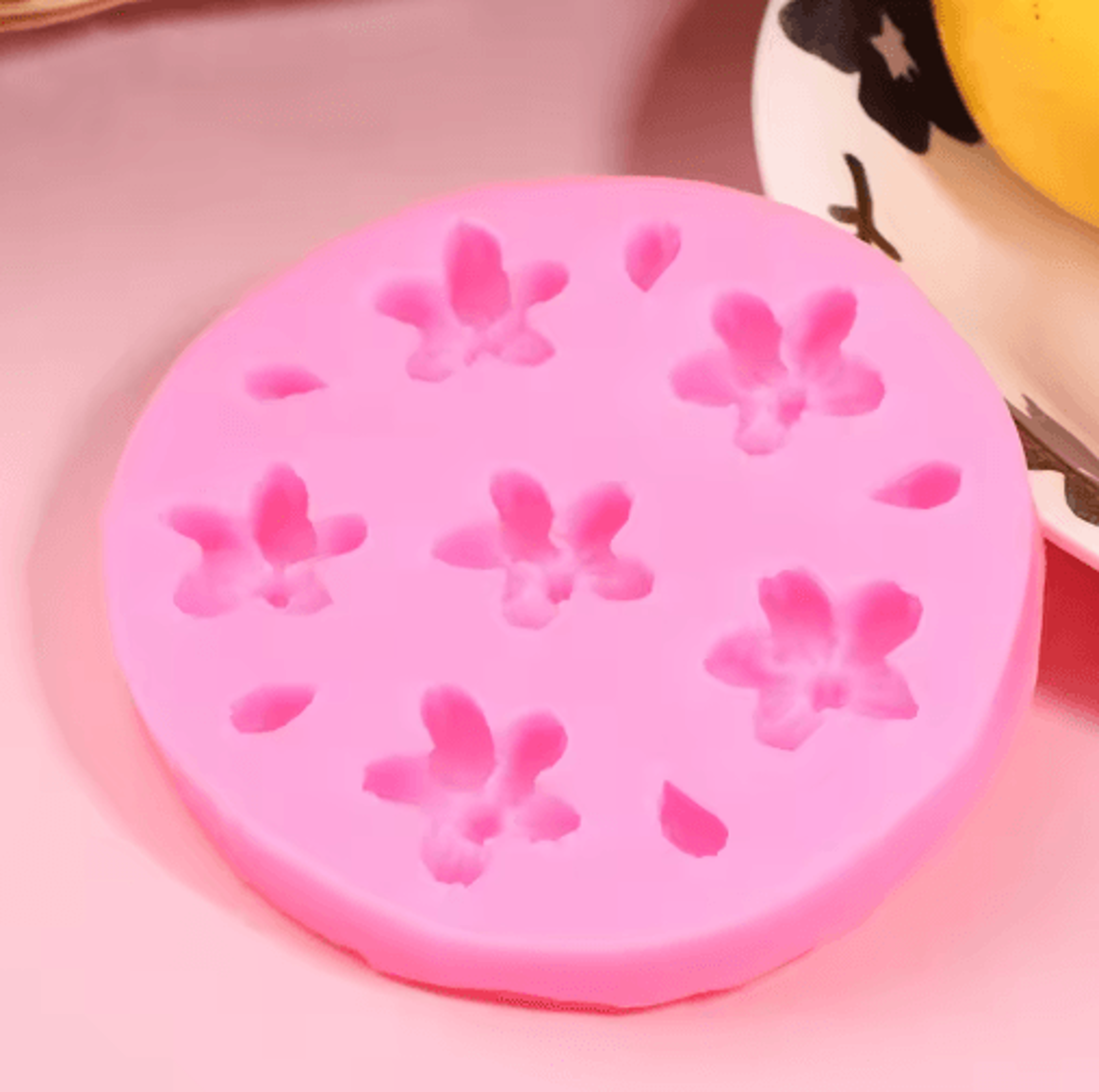 3D Sakura Silicone Mold Cherry Blossom DIY Baking And Craft Mold For Fondant Jelly And Chocolate 3