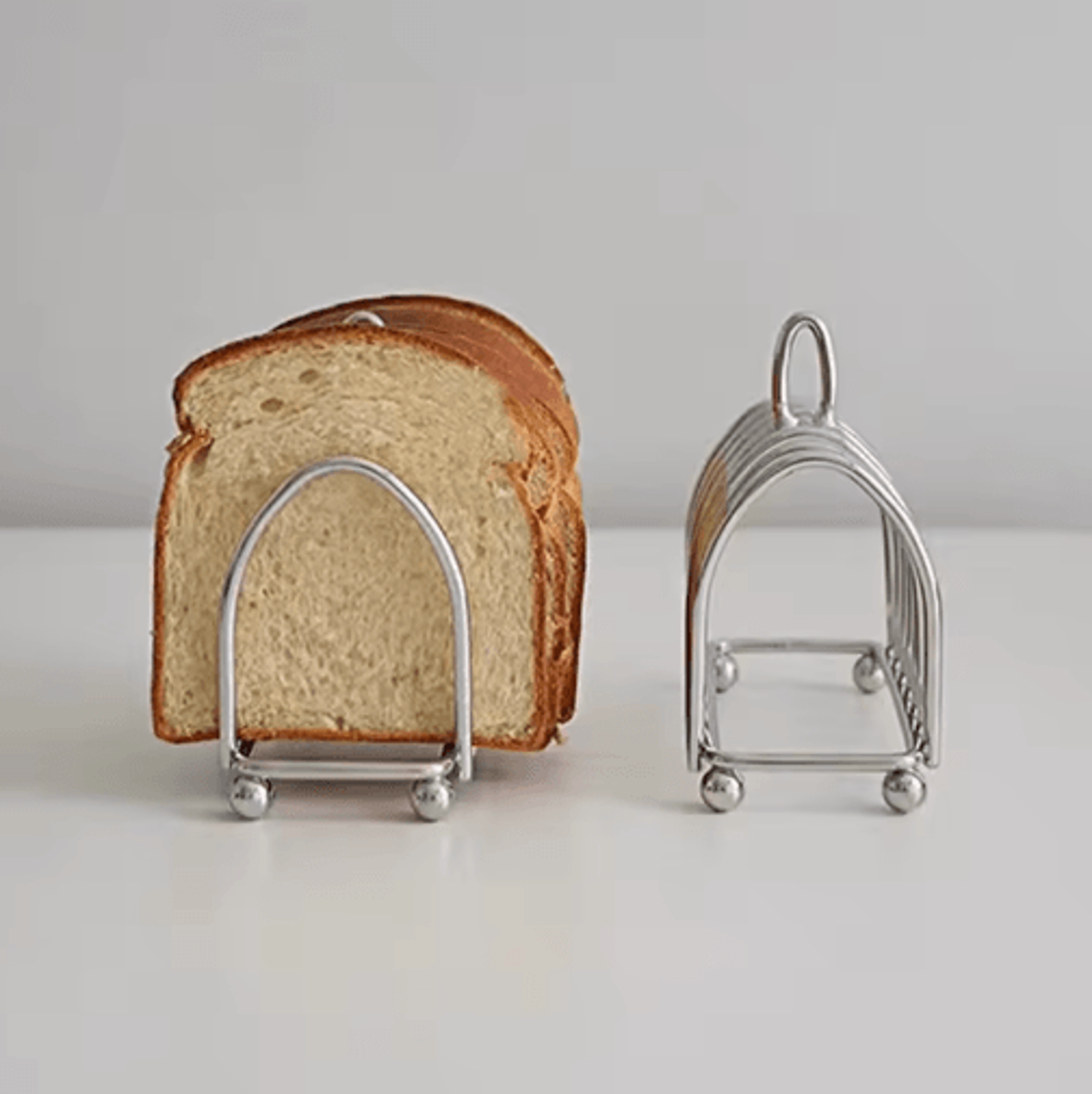 Stainless Steel Toast Bread Rack 6 Slice Bread Holder For Restaurant And Home Use 3