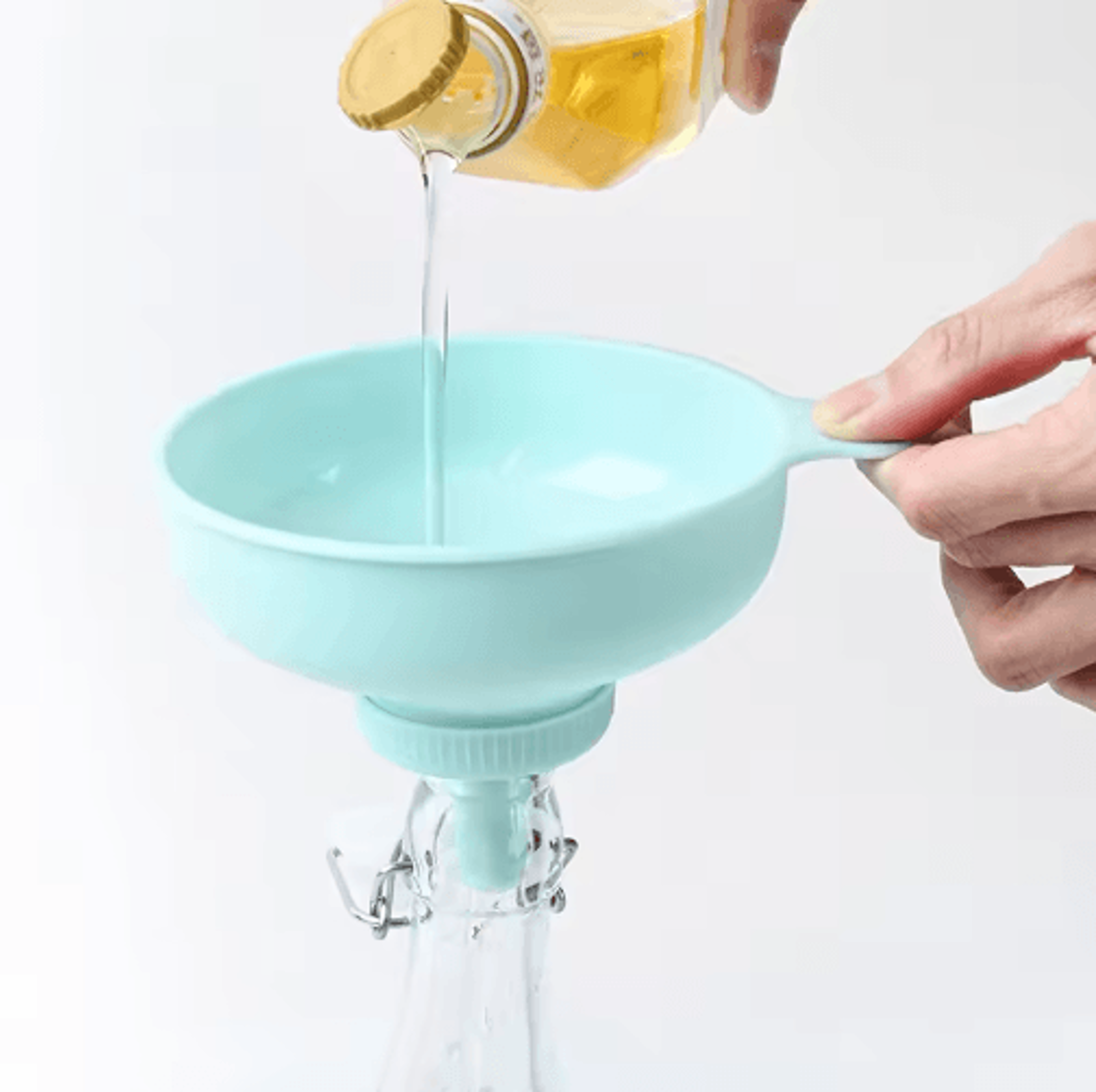 3 In 1 Wide Mouth Funnel Plastic Kitchen Funnel For Jars Jam Oil Wine And Spices 4