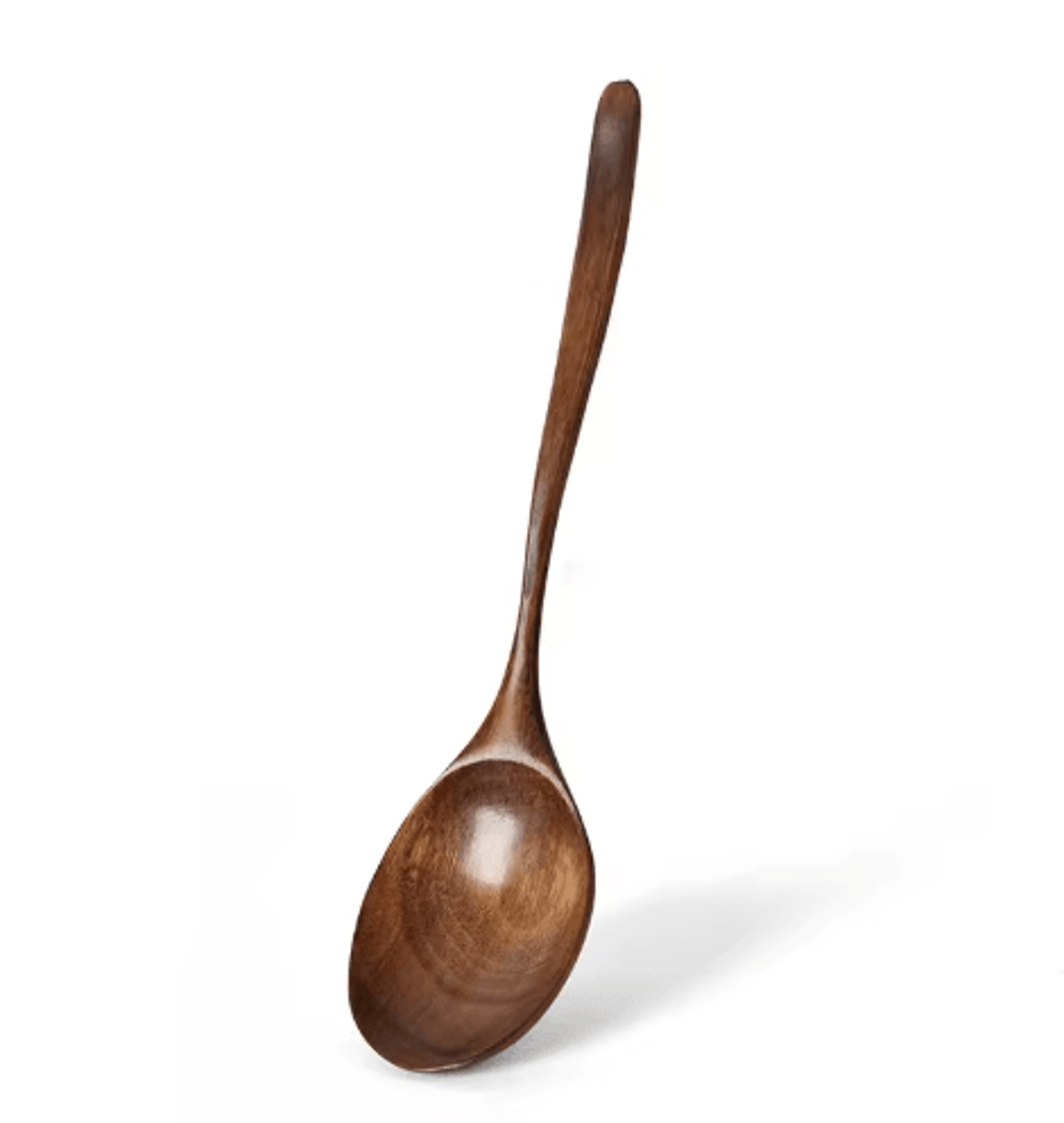 Wooden Soup Spoon Eco Friendly Natural Ellipse Ladle For Cooking And Dining 4
