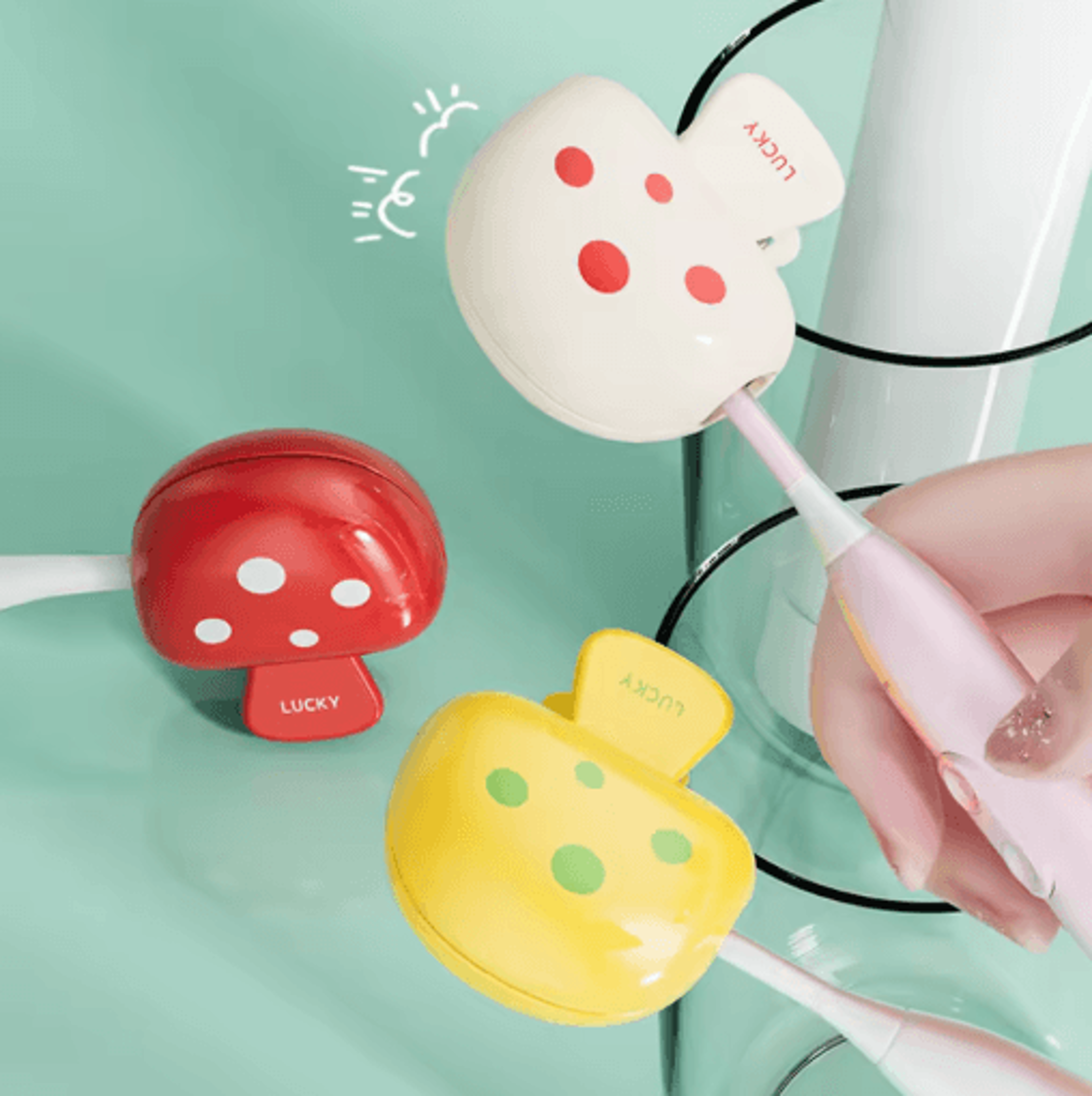 Cartoon Mushroom Toothbrush Head Cover Portable Toothbrush Protector Cap For Home And Travel 0