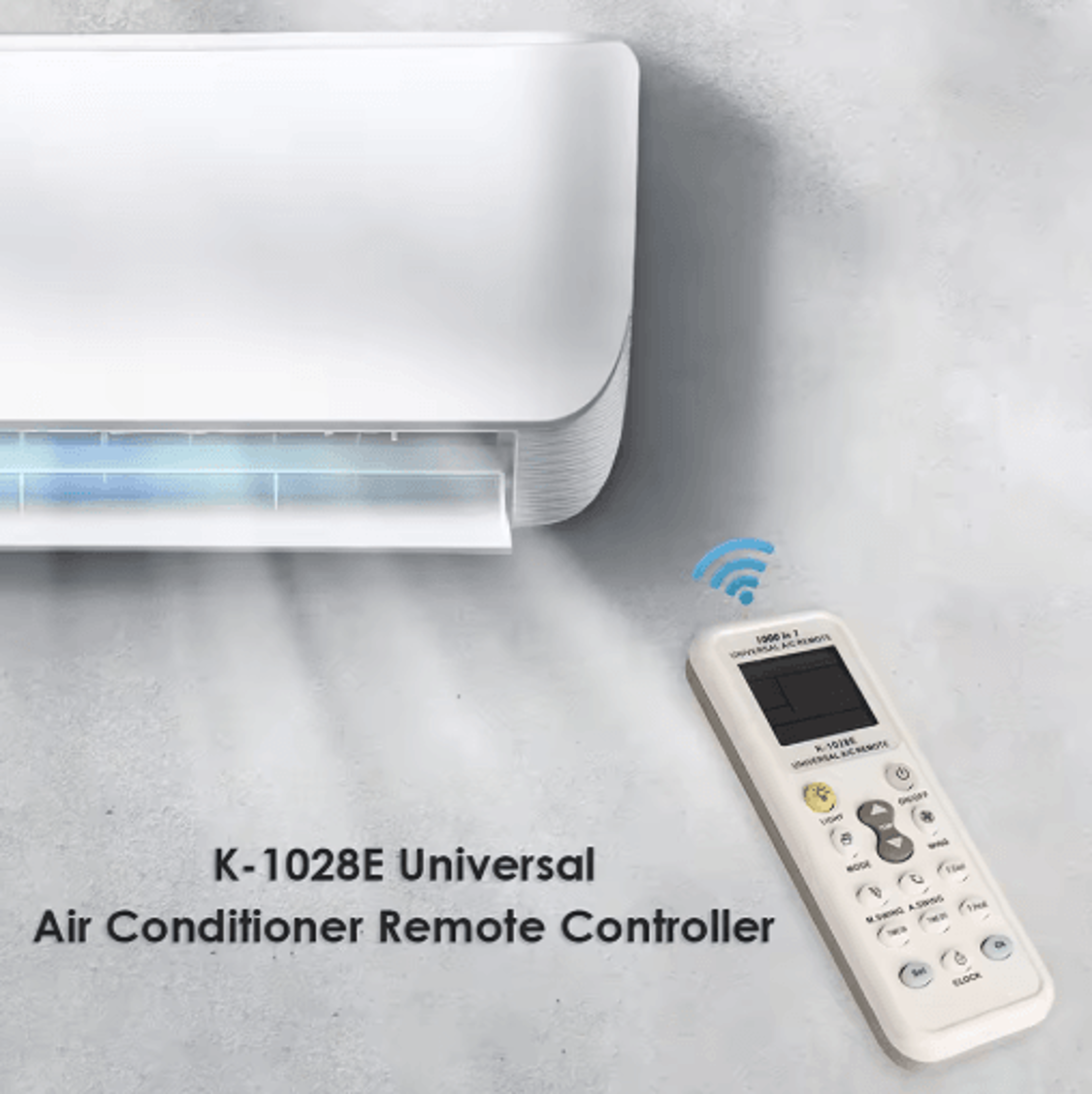 Universal Air Conditioner Remote Control Easy To Use AC Remote Replacement Batteries Not Included 5