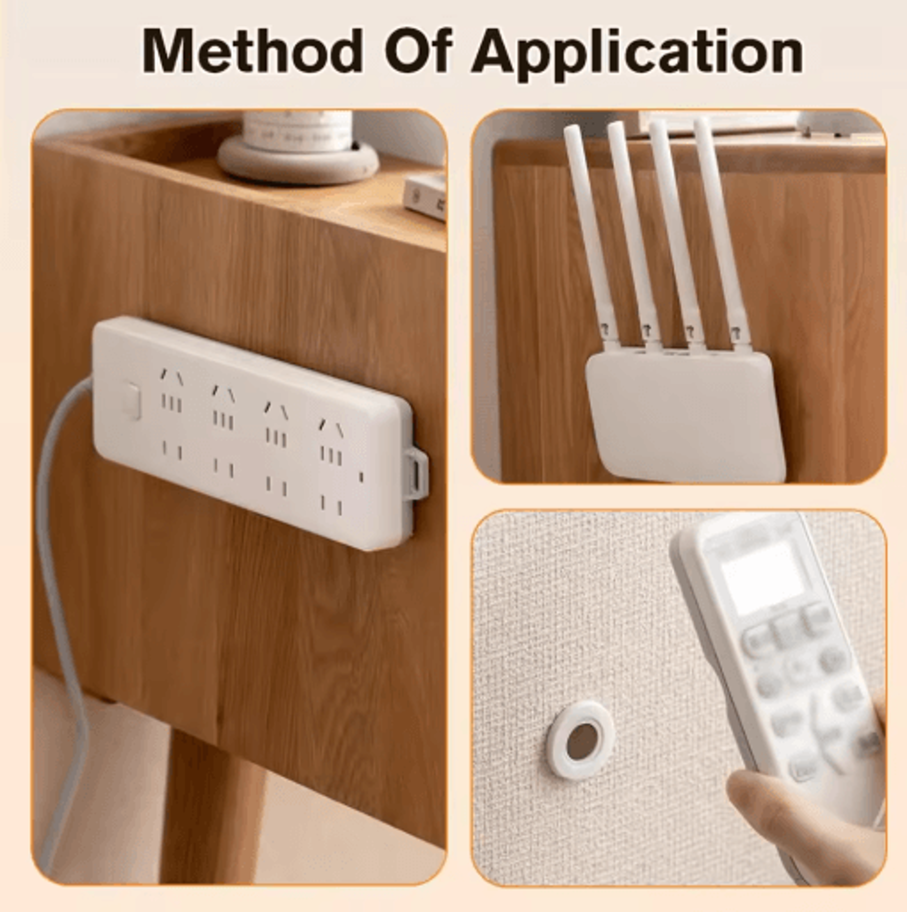 Strong Magnetic Remote Control Holder Self Adhesive Magnet Hook For Home Office And School 10