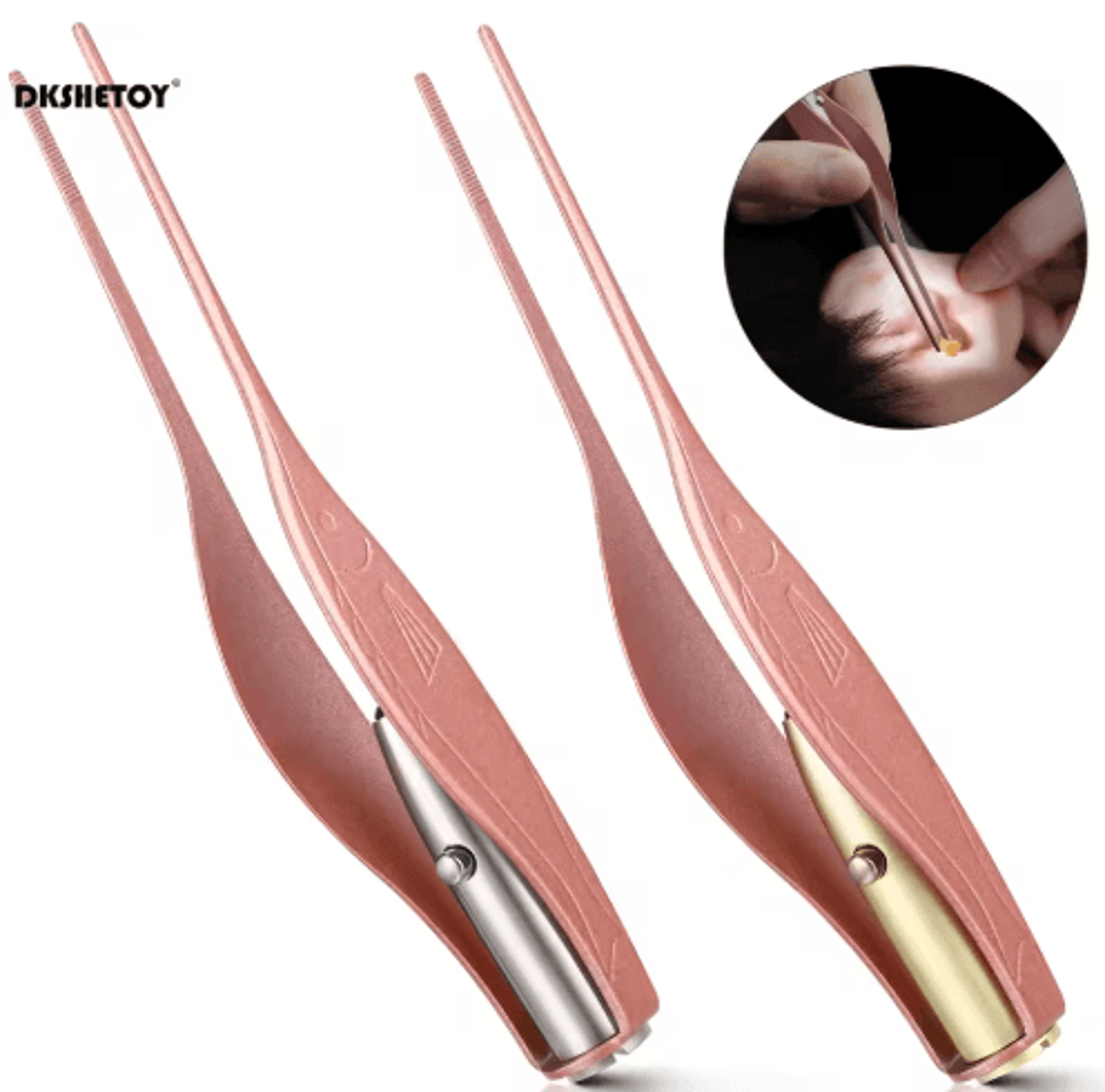 LED Ear Wax Remover For Kids Lighted Ear Cleaning Tool With Safe Wax Spoon 0