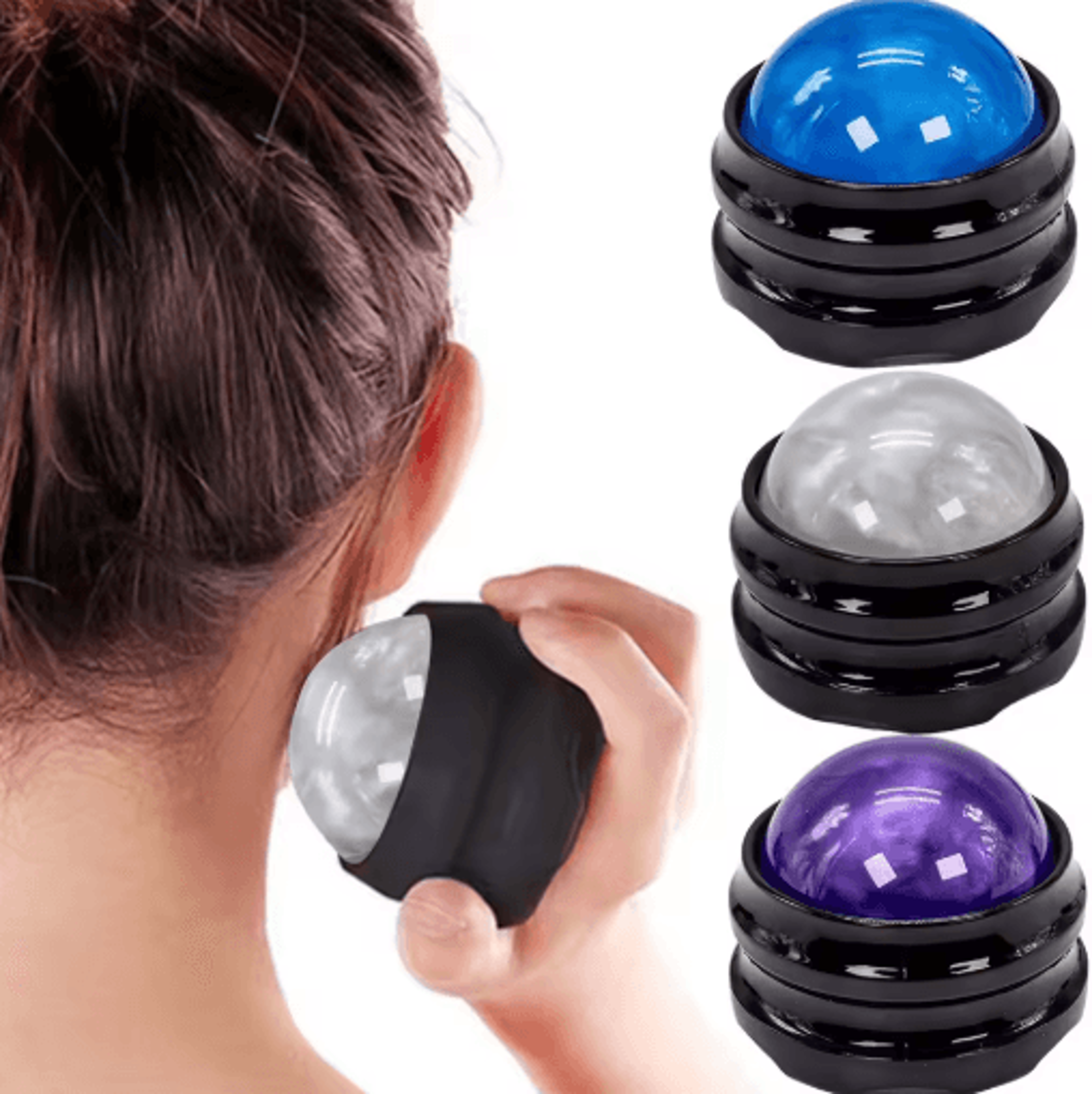 Mini Manual Therapy Body Massager Ball 360 Spin Self Massage Tool For Back Shoulders And Feet 0