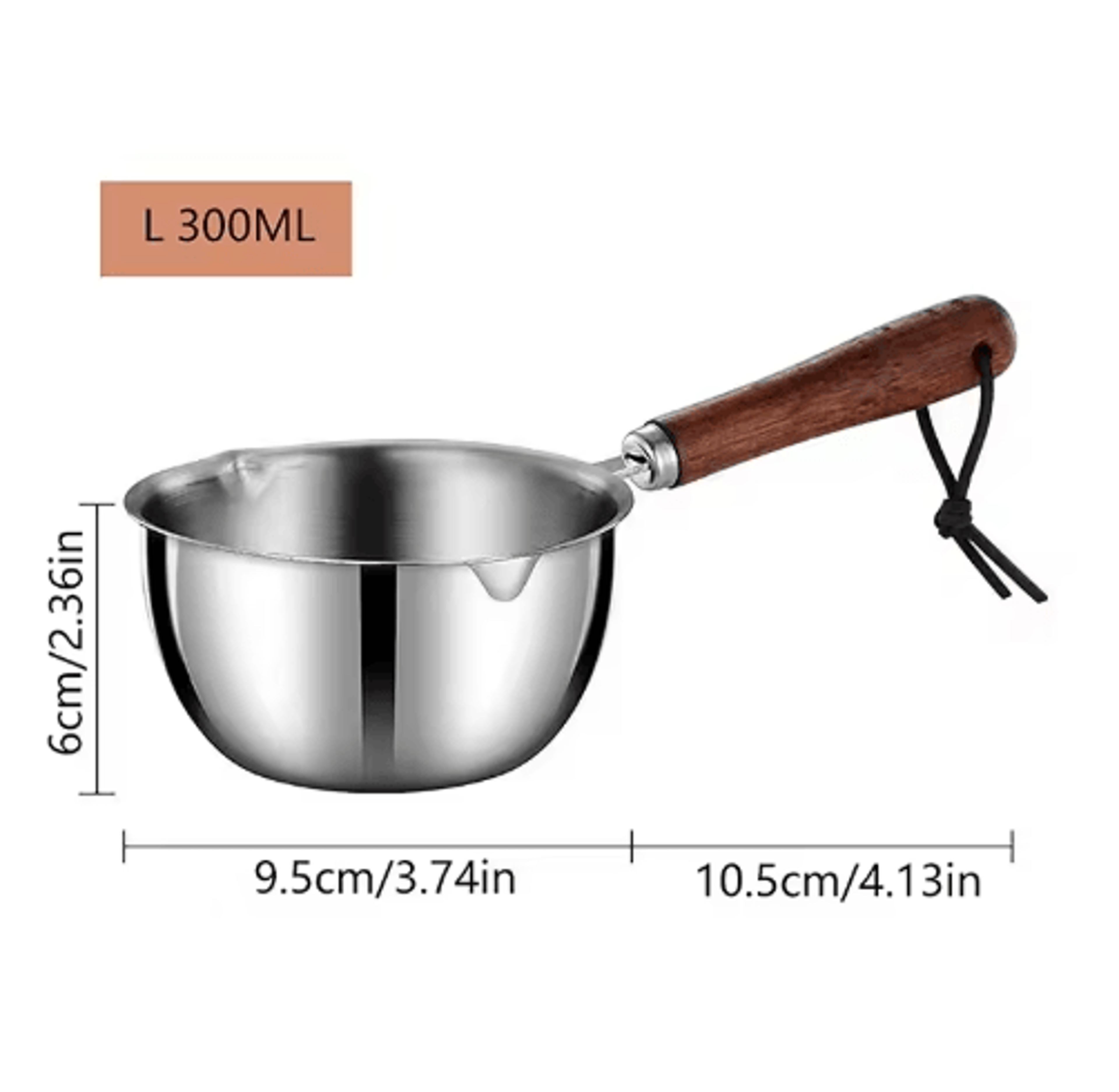 Stainless Steel Milk Pot Mini Hot Oil And Butter Melting Pan 150ml 300m 2