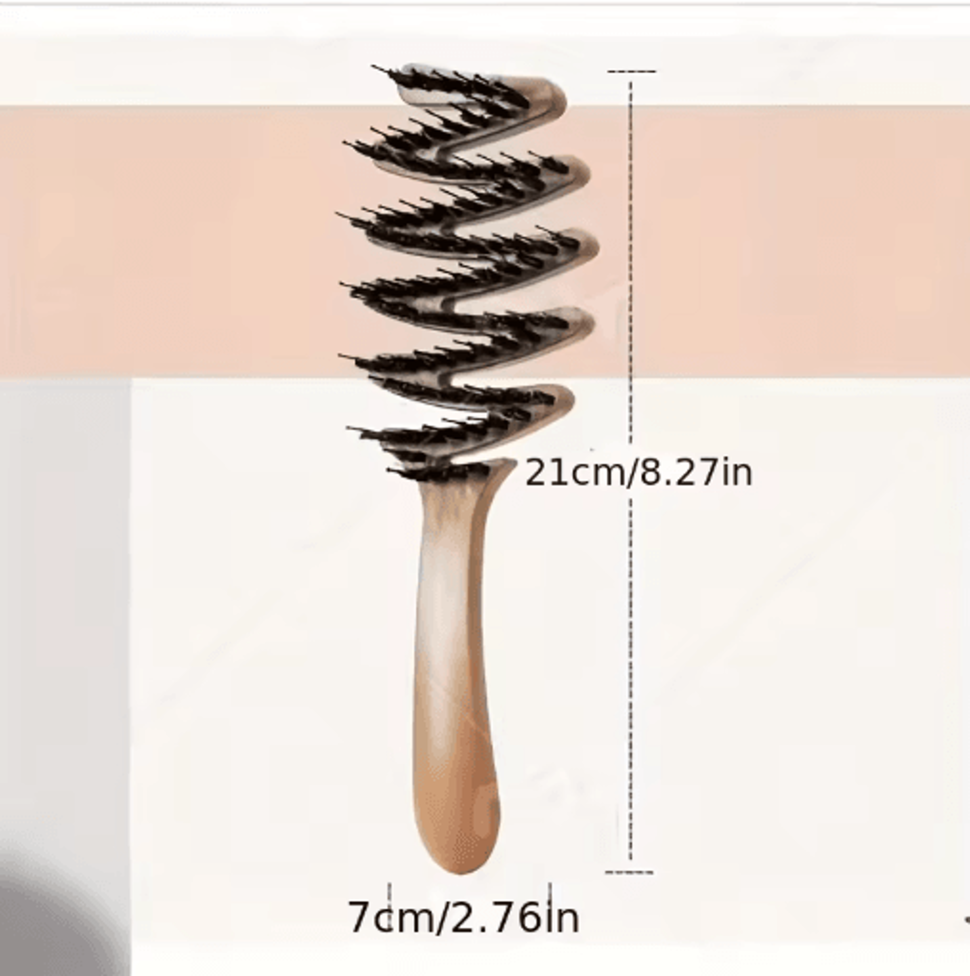 Anti Static Scalp Massage Brush Soft Ergonomic Hair Brush For Smooth Voluminous Hair 2
