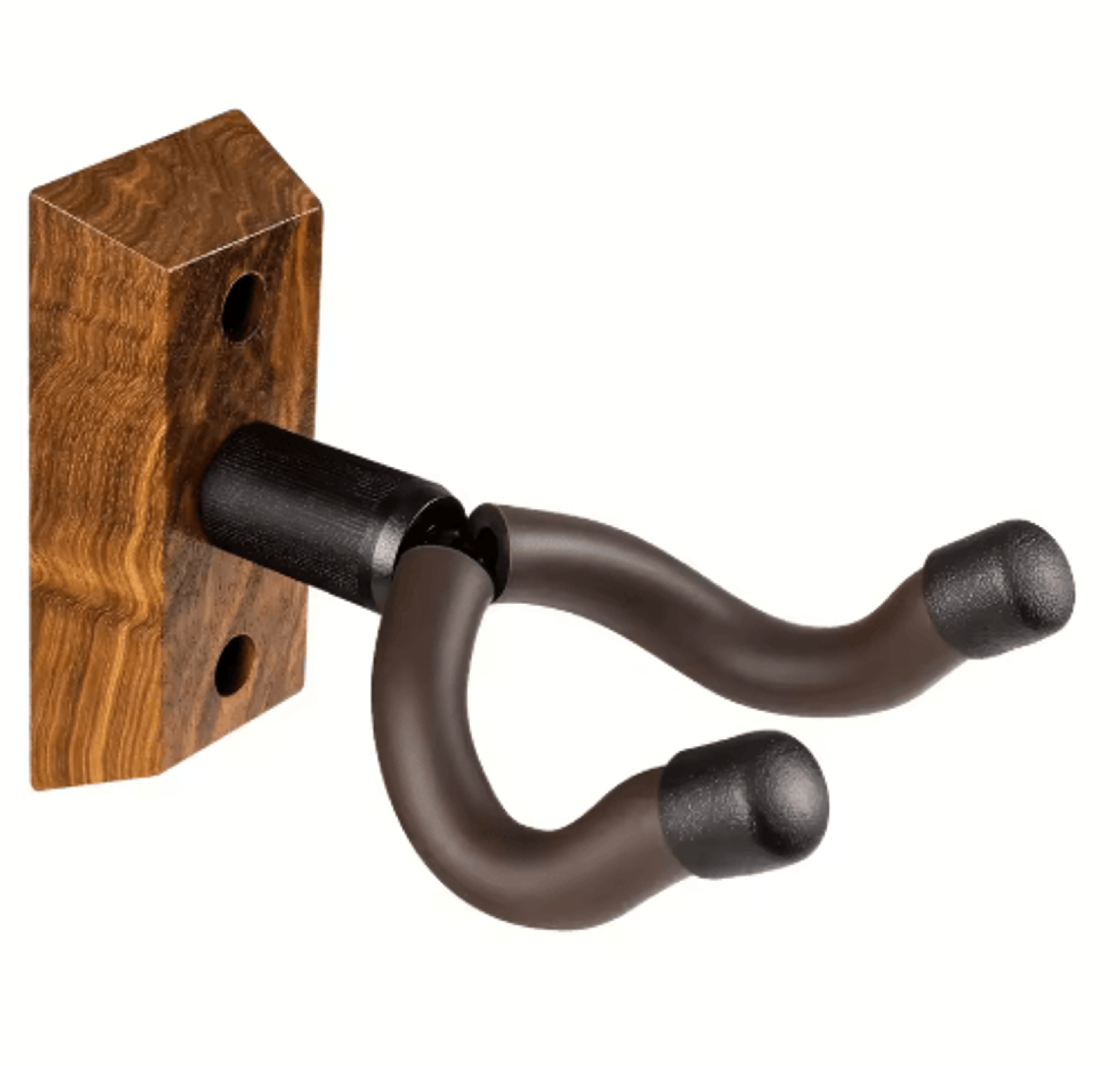 Zebra Wood Guitar Wall Mount Rotating Hook Guitar Hanger For All Guitar Sizes 4