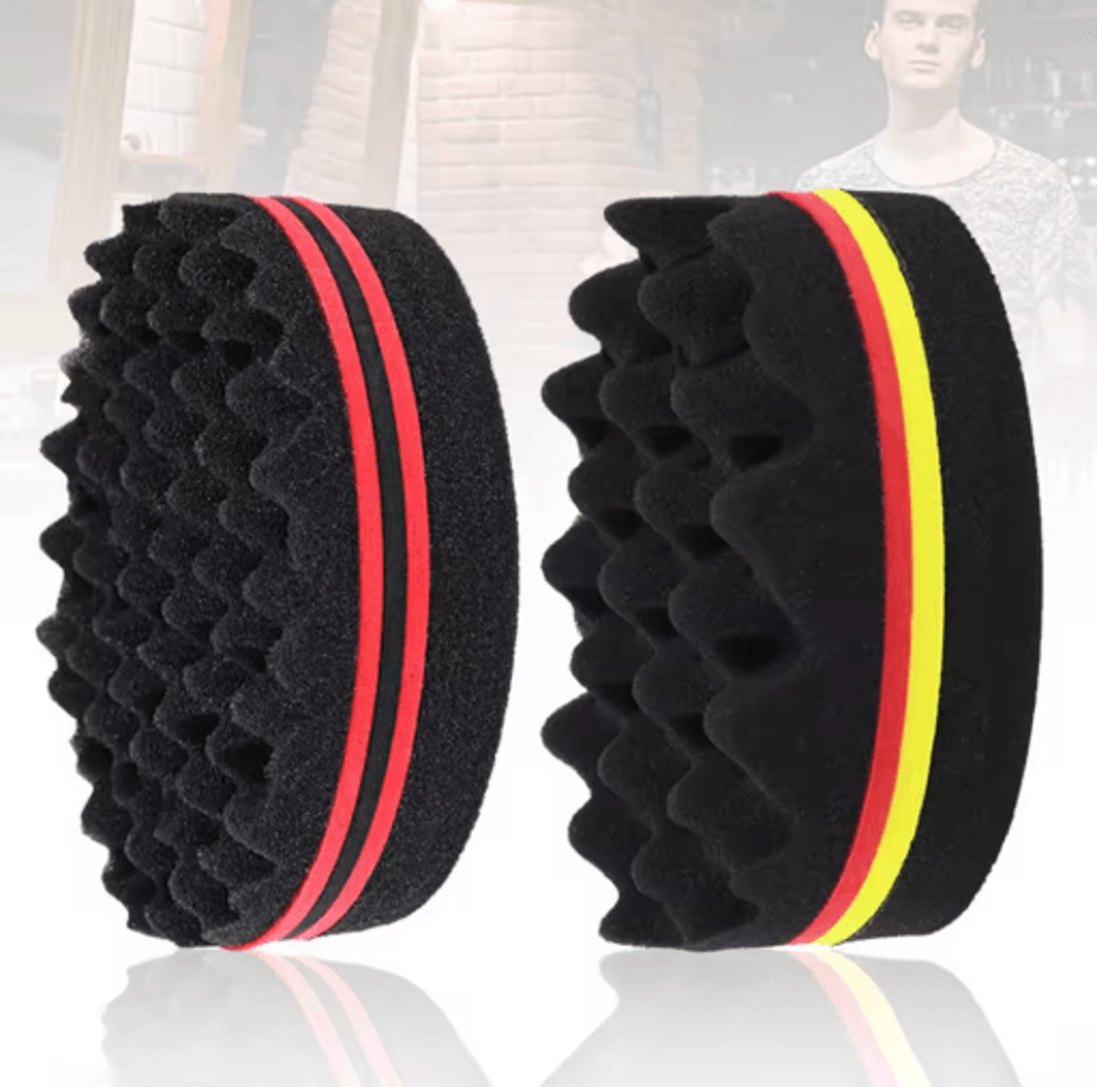 Oval Double Sided Twist Hair Sponge Brush Magic Curl Tool For Afro And Coily Hair 0