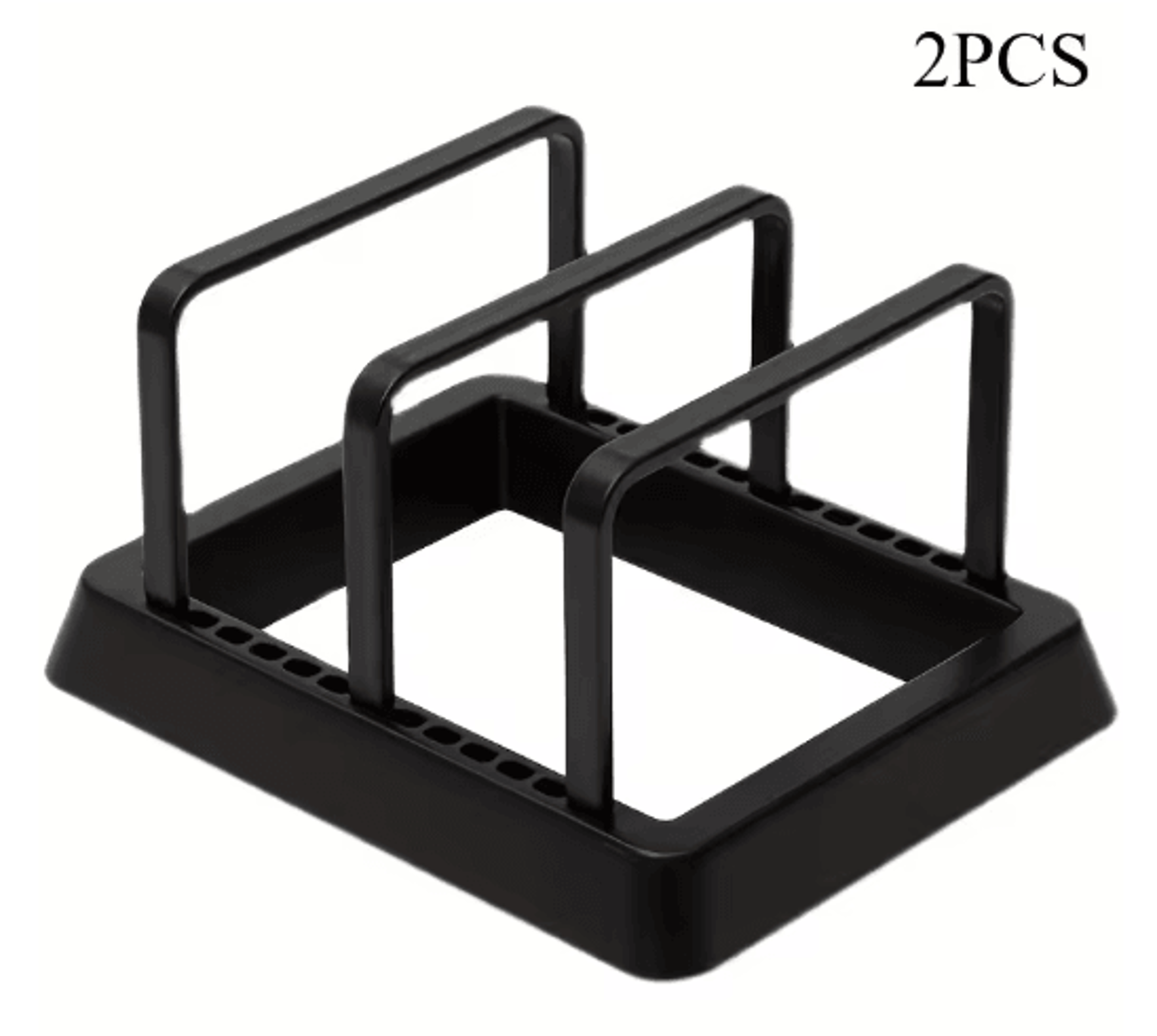 3in1 Kitchen Organizer Rack Space Saving Countertop Drying And Storage For Pots Lids And Boards 2