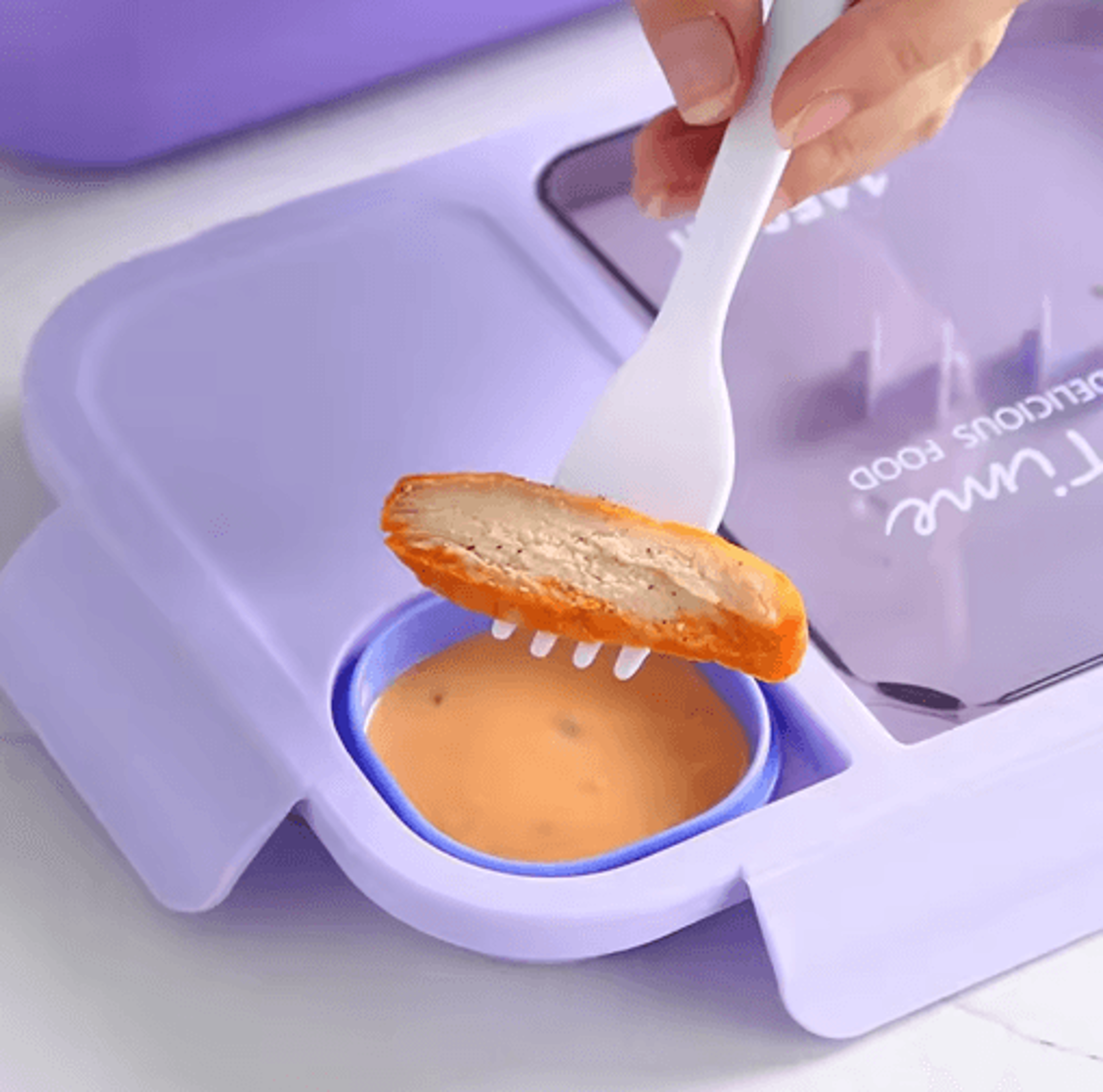Cute Bento Lunch Box For Kids 3 Grid Cartoon Food Storage Box For School And Canteen 5