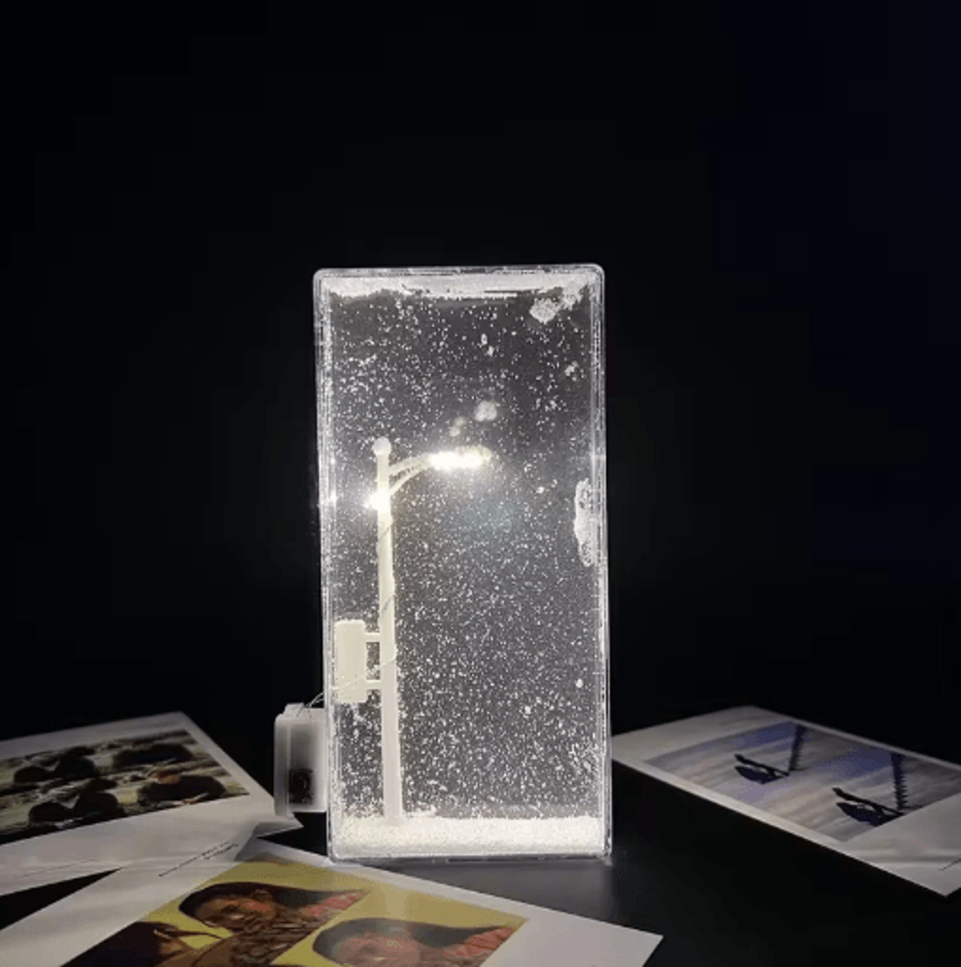 Liuma Snow Scene Night Light Christmas Snowy Night Desk Lamp For Cozy Room Decor 0