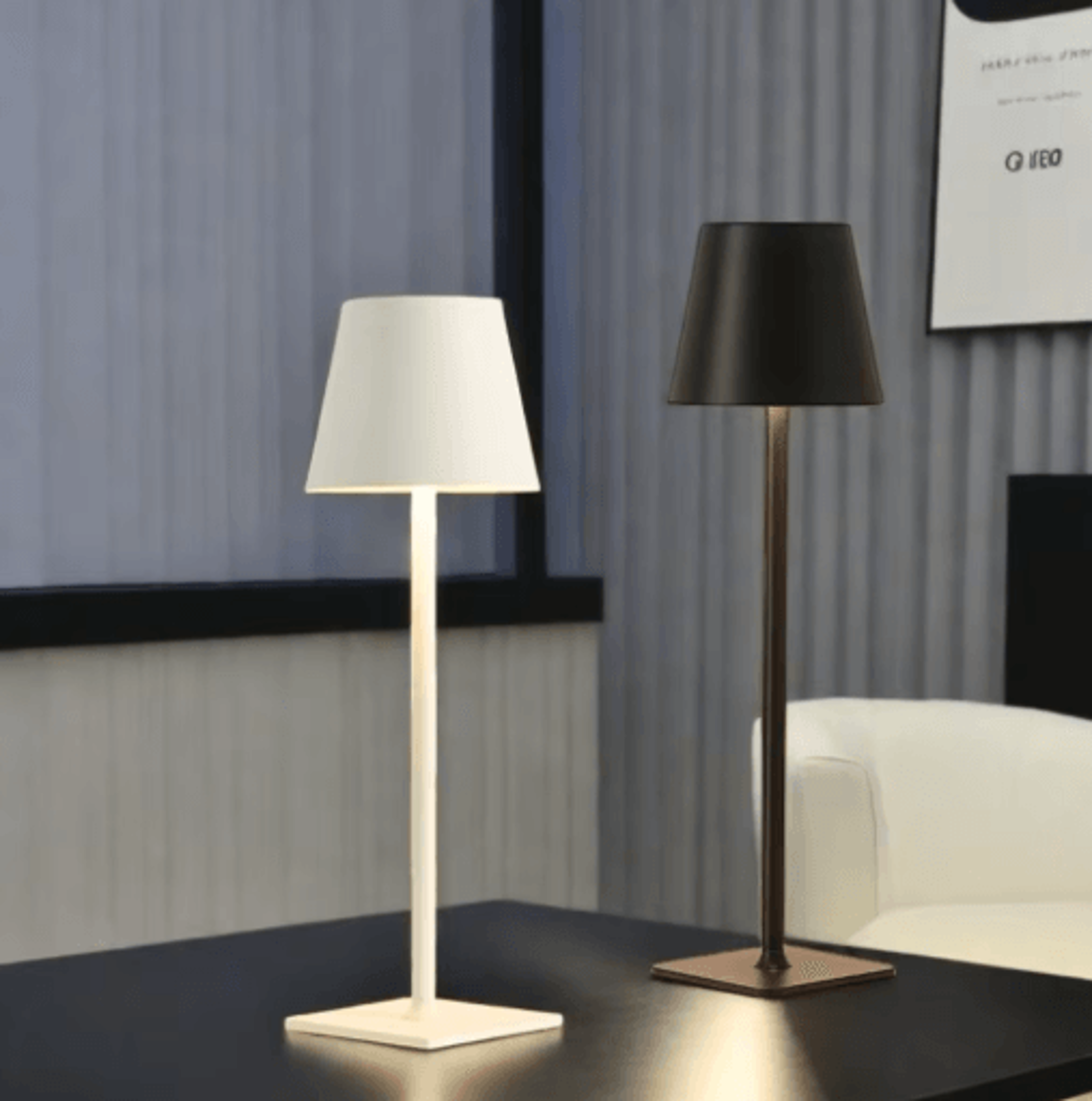 Nordic LED Desk Lamp Rechargeable Touch Dimming Light For Minimalist Home Decor 1