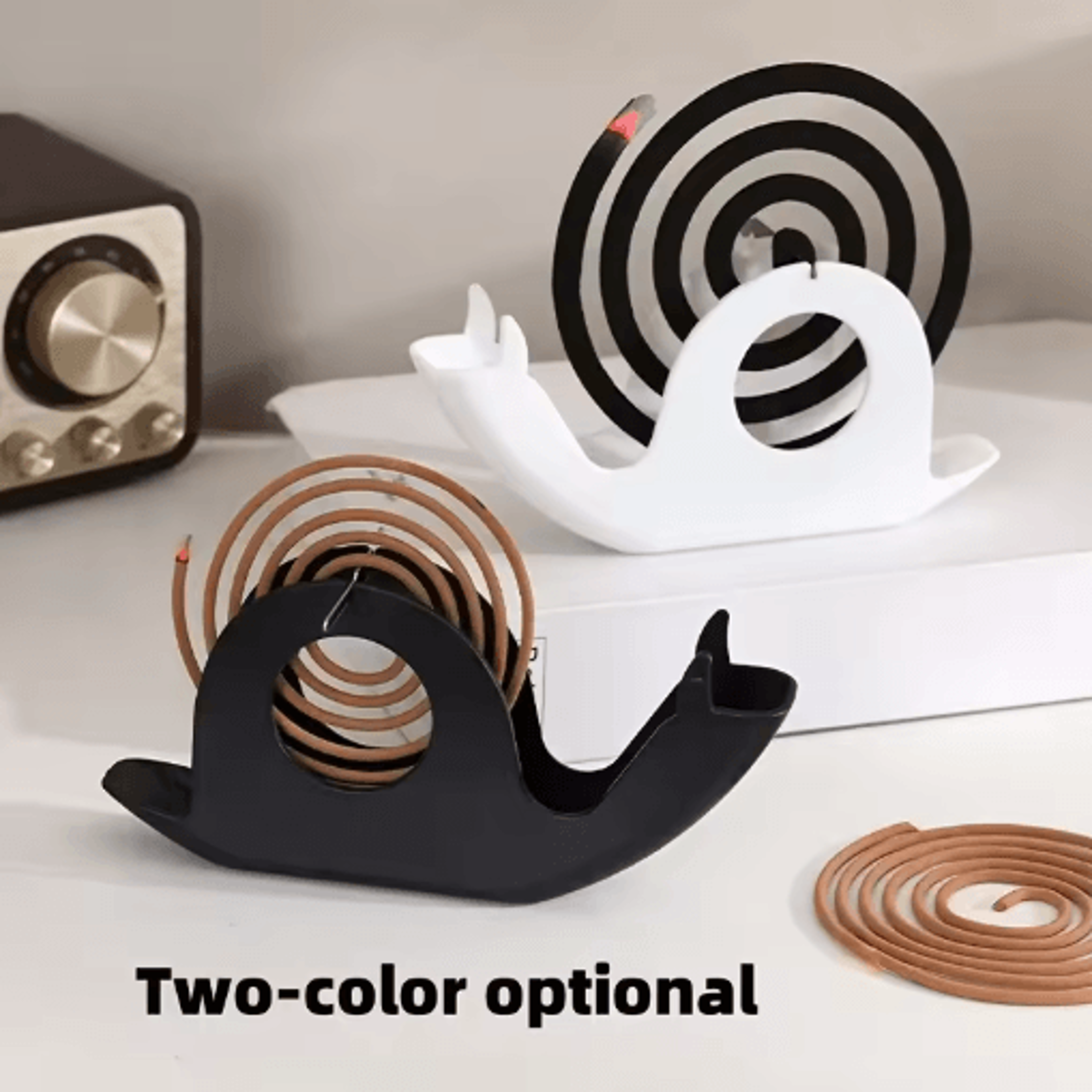 Snail Mosquito Incense Rack Ancient Style Fireproof Incense Plate For Home And Outdoor Use 2