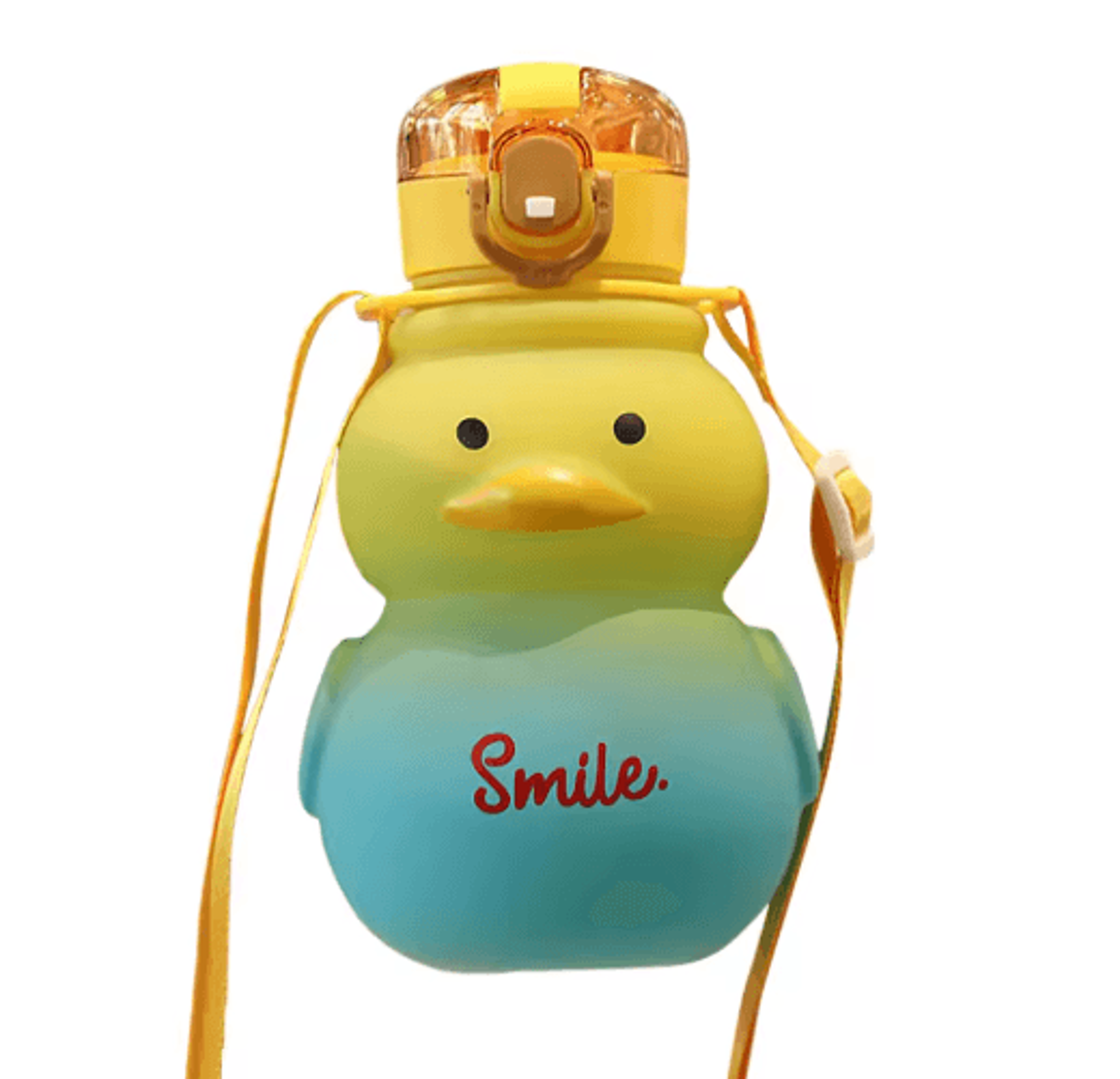 650ml Cute Duck Water Bottle Kawaii Straw Drinking Cup For Girls And Kids 3