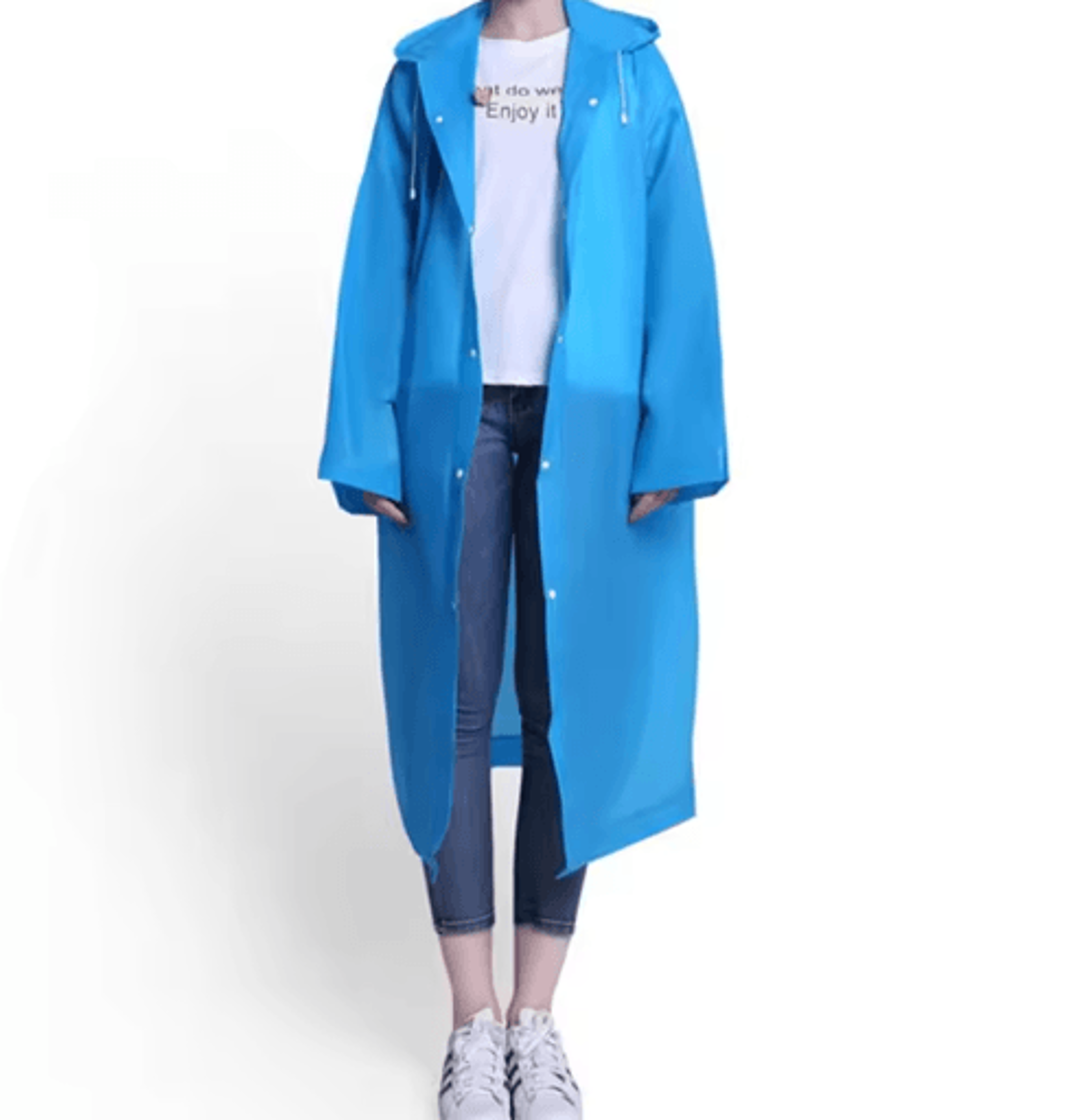 Adult One Piece Raincoat Thickened Reusable Waterproof And Windproof Outdoor Rain Gear 3