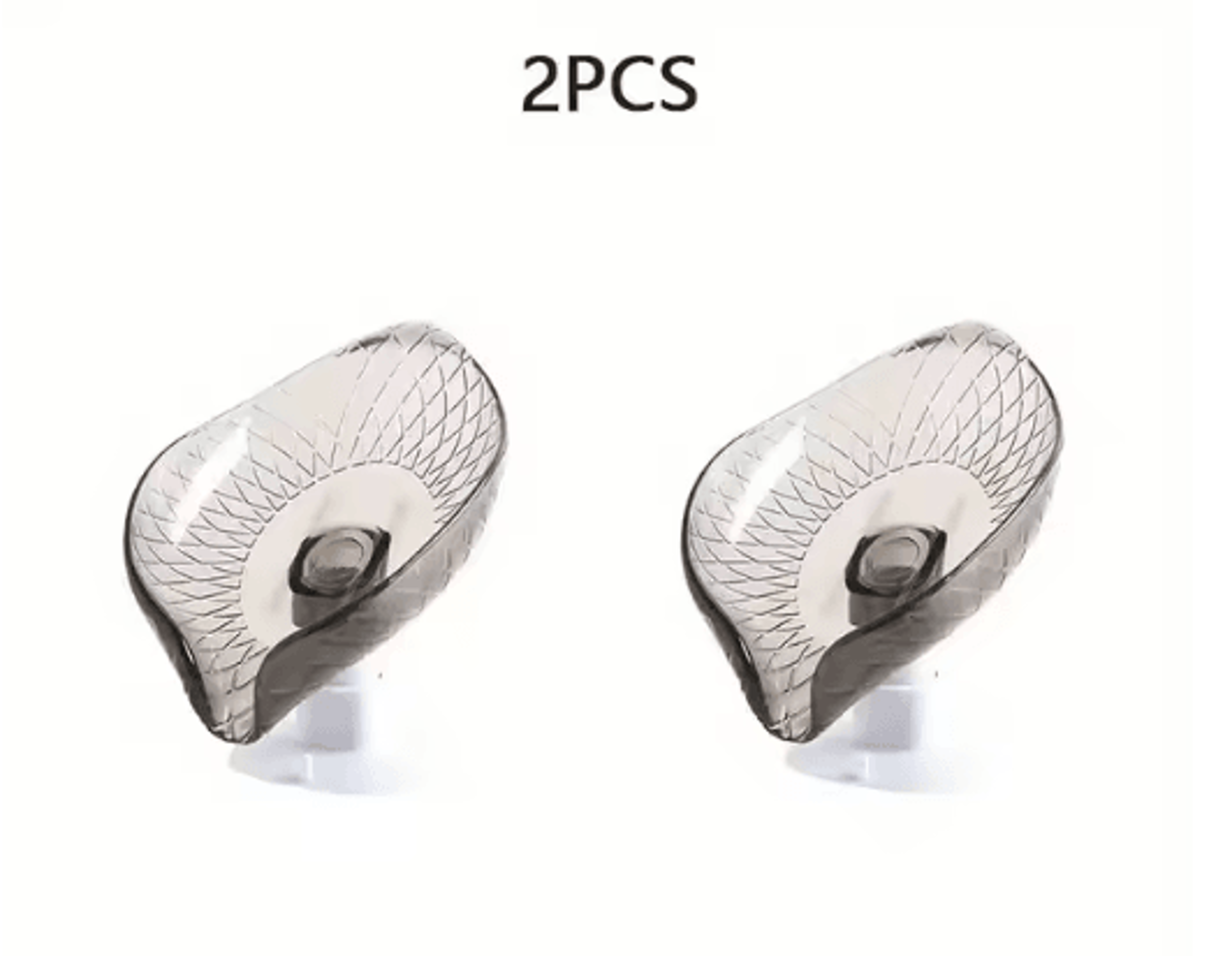 Leaf Design Self Draining Soap Tray With Suction Cup 2 Piece Set 1