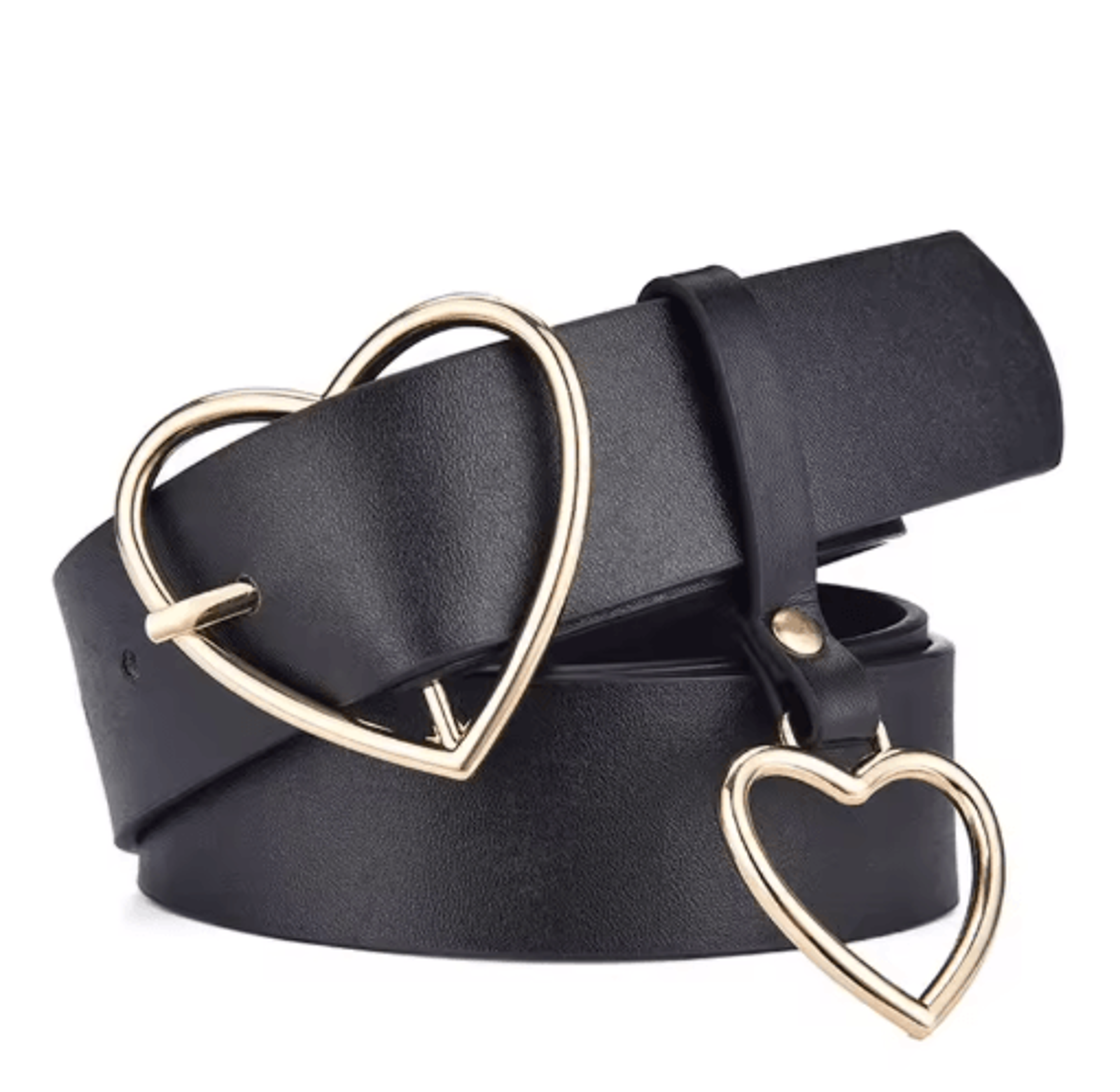 Cute Leather Belt With Heart Buckle Retro PU Waist Strap For Women And Girls 4