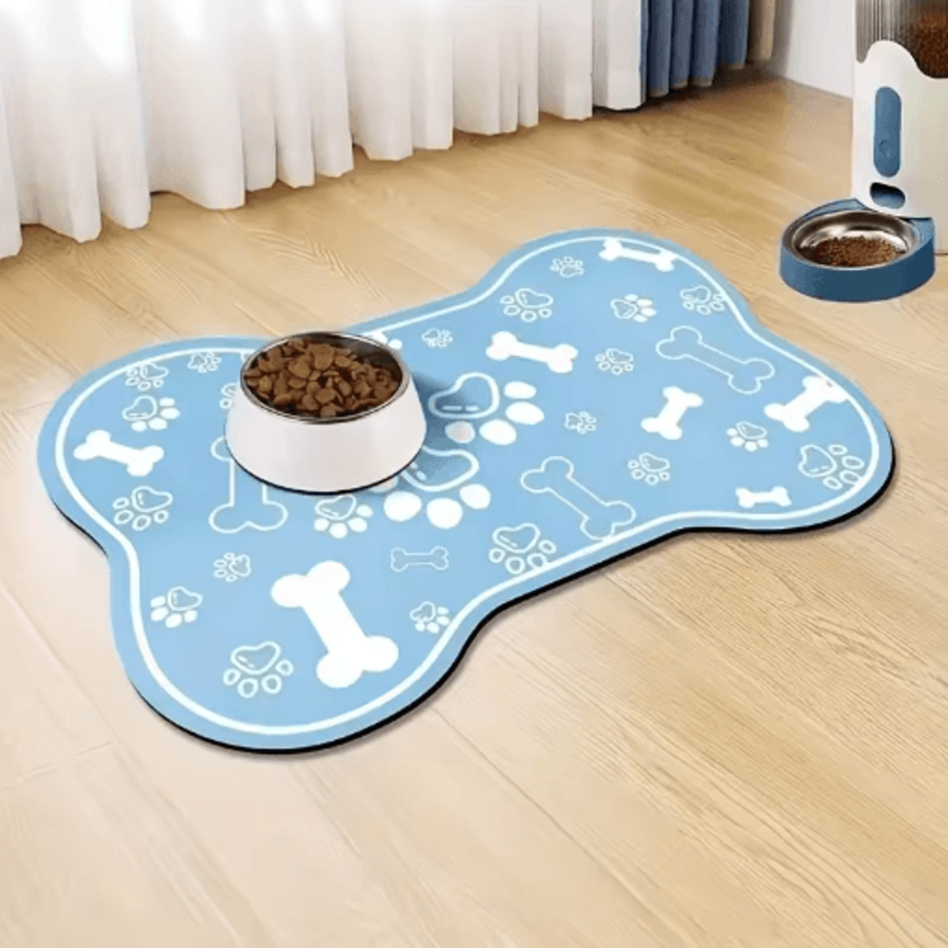 Non Slip Pet Feeding Mat For Dogs And Cats Scratch Resistant And Quick Drying 8