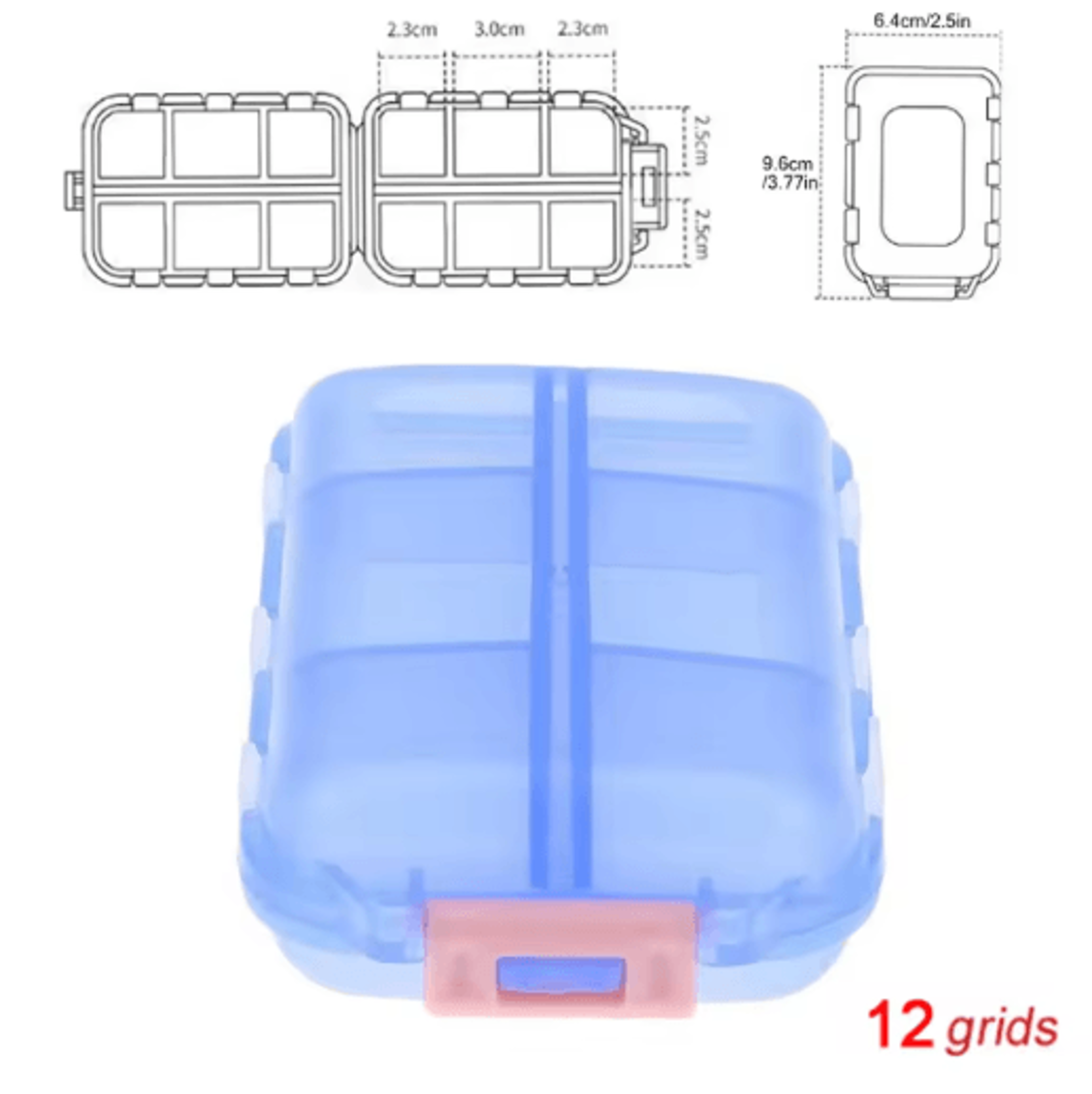 Portable Folding Pill Case Compact Medicine Organizer For Daily And Travel Use 2