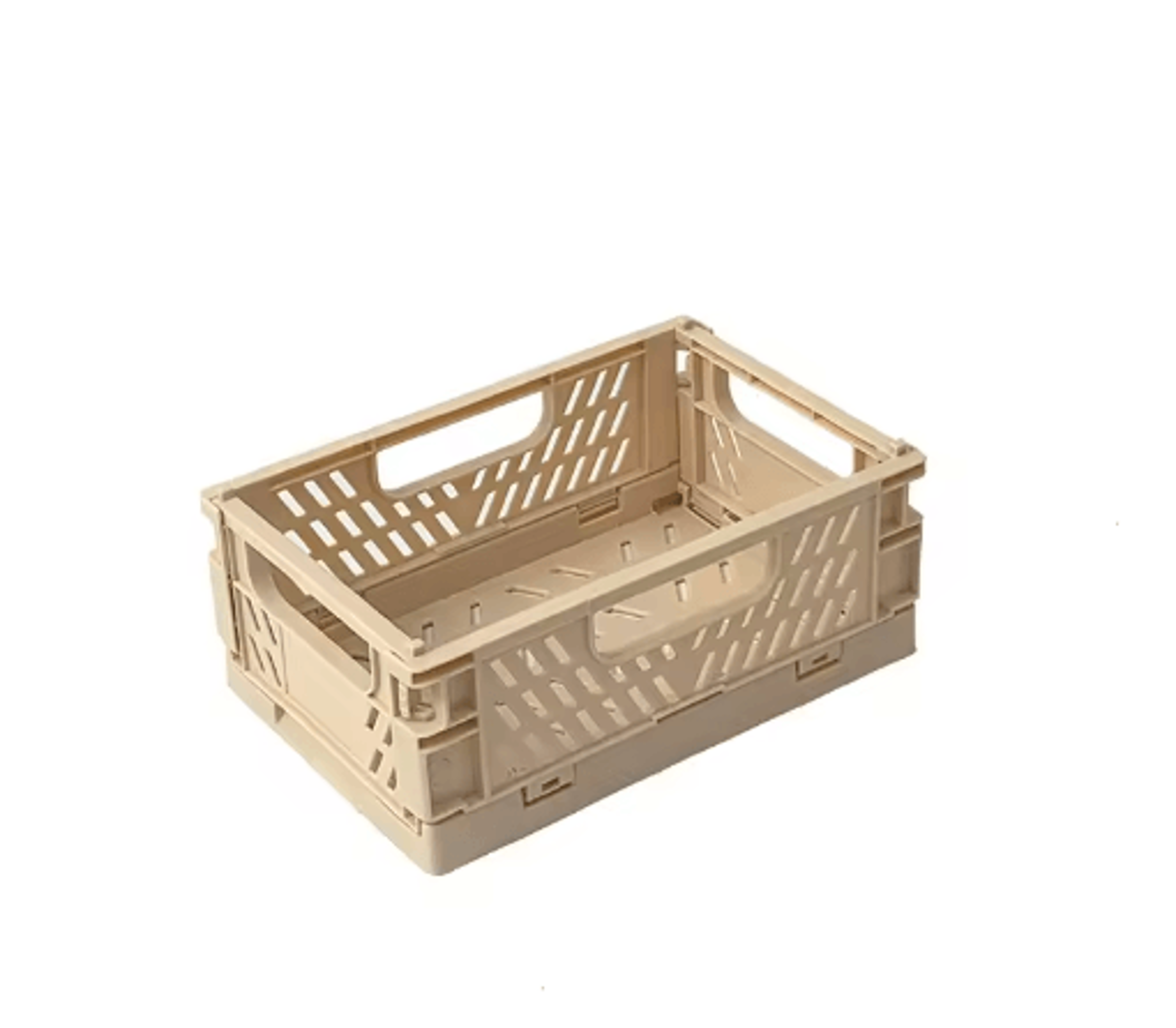 Foldable Plastic Storage Crates Durable Organizer Bins For Small Spaces 1