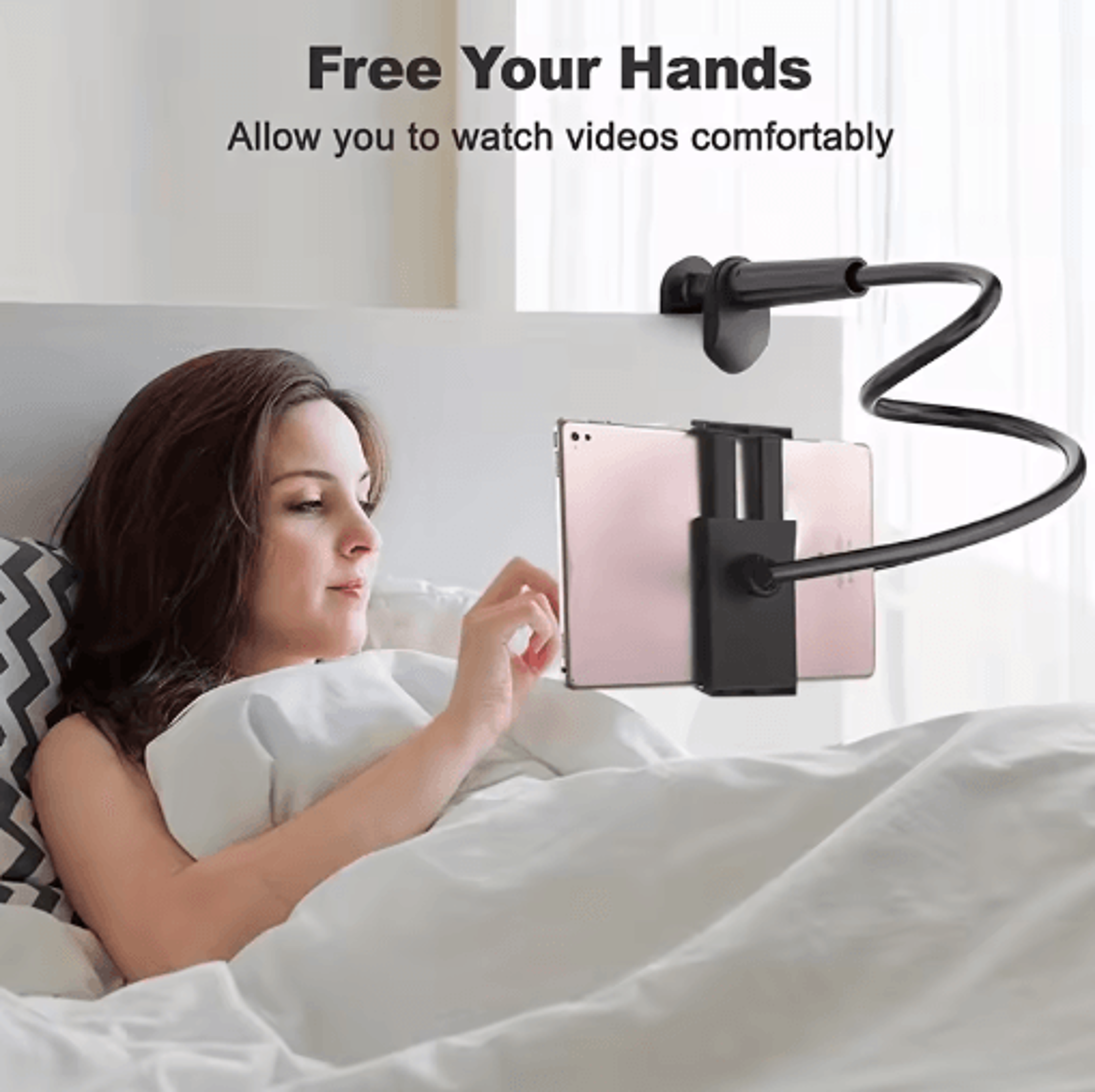 Lazy Bedside Desktop Phone And Tablet Stand Adjustable Holder For IPhone IPad And More 0