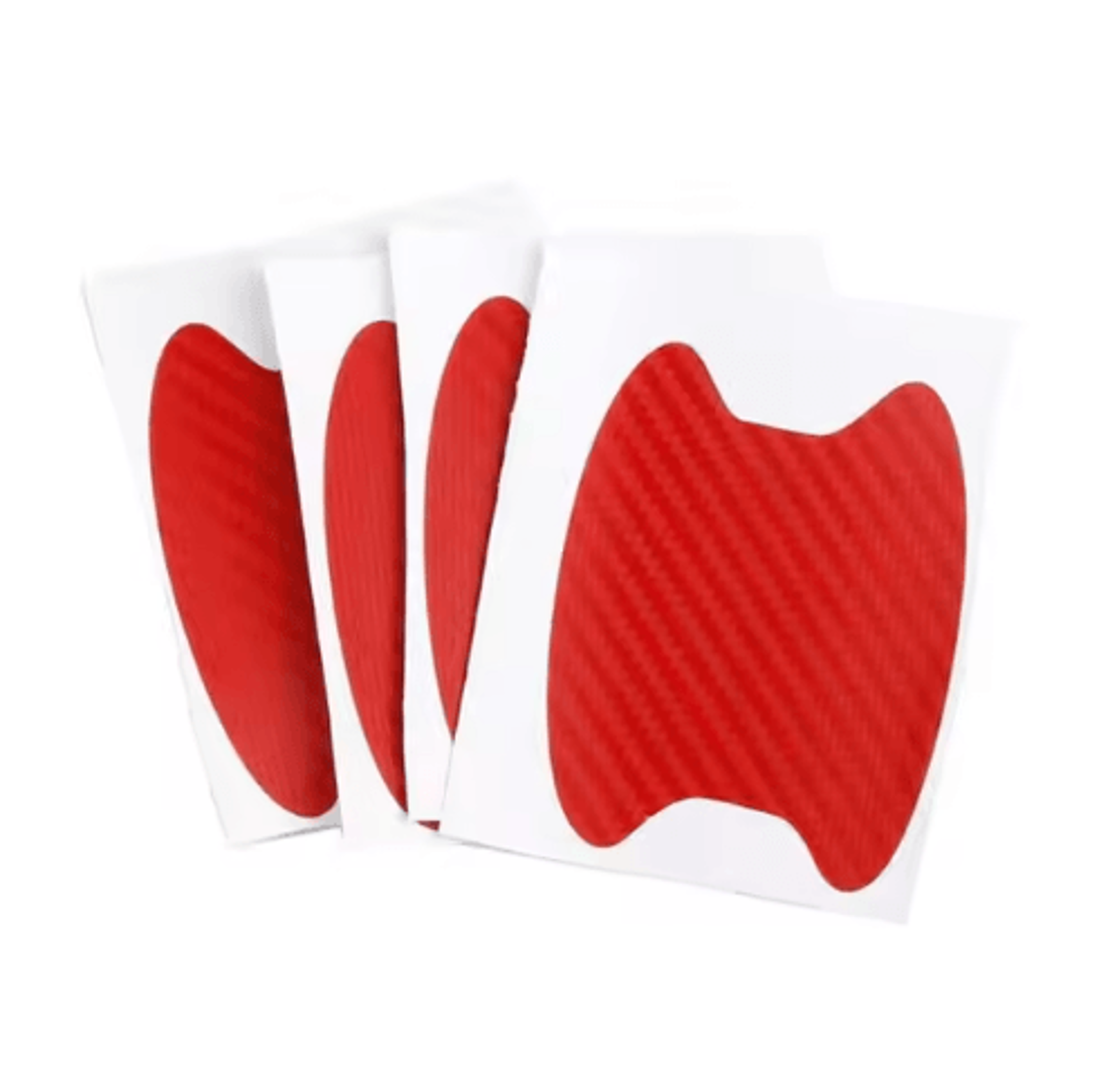 Carbon Fiber Car Door Handle Stickers  ScratchResistant Protective Cover Film 4PCS Set 5