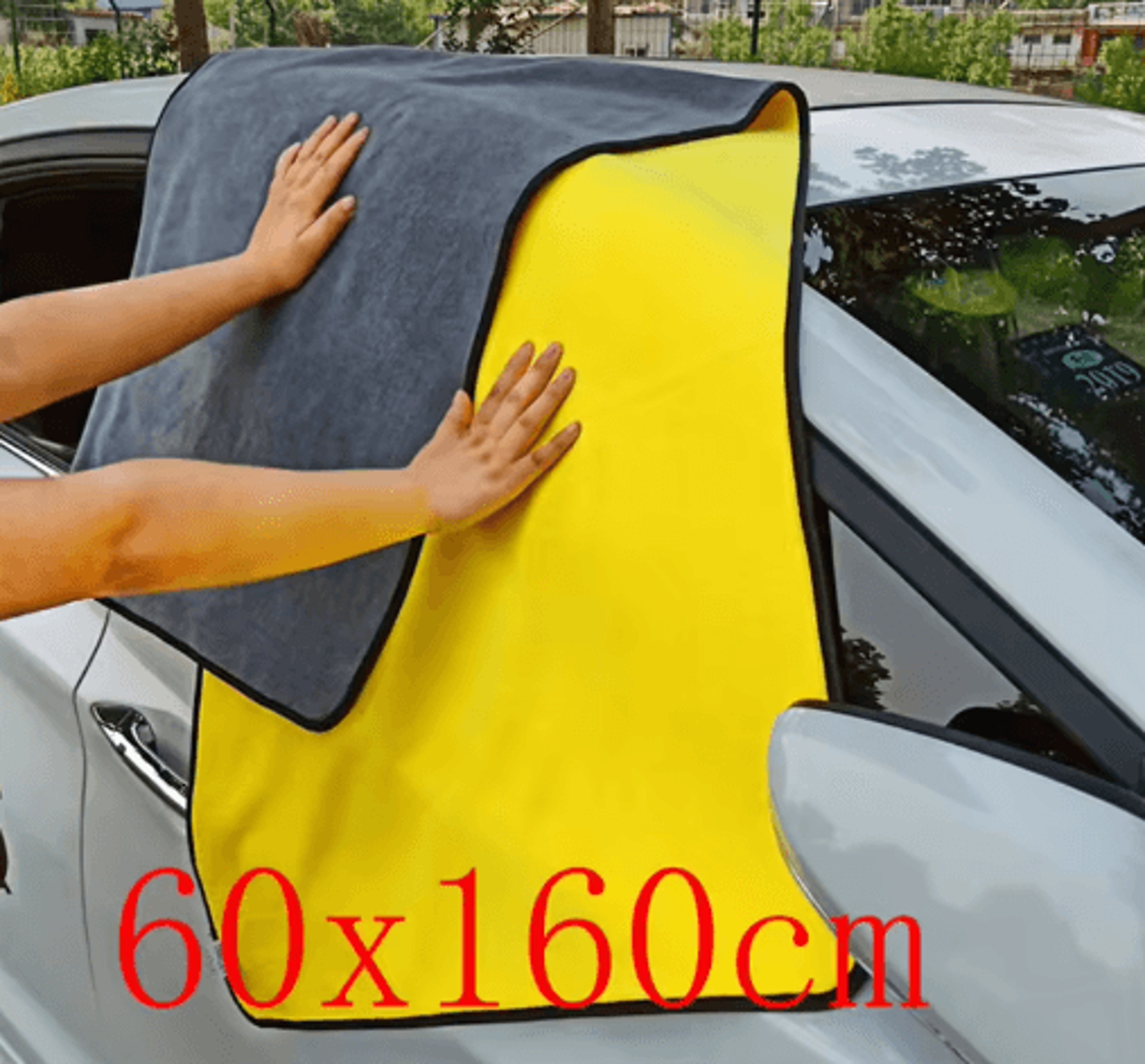 Large Microfiber Car Wash Towel  Super Absorbent Cleaning  Drying Cloth 2