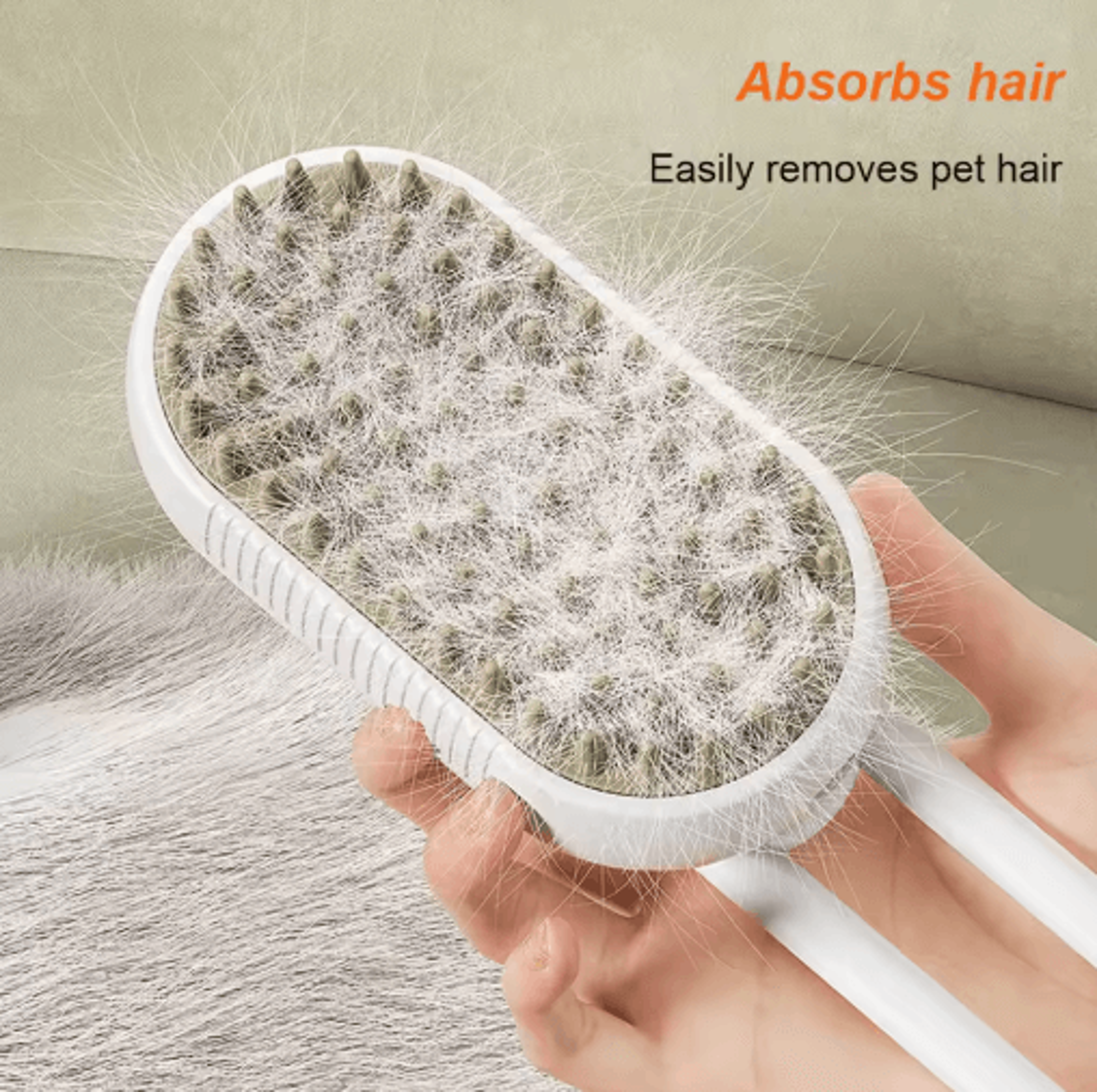 3in1 Electric Pet Steam Brush  Spray Massage  Grooming Comb For Cats  Dogs 13