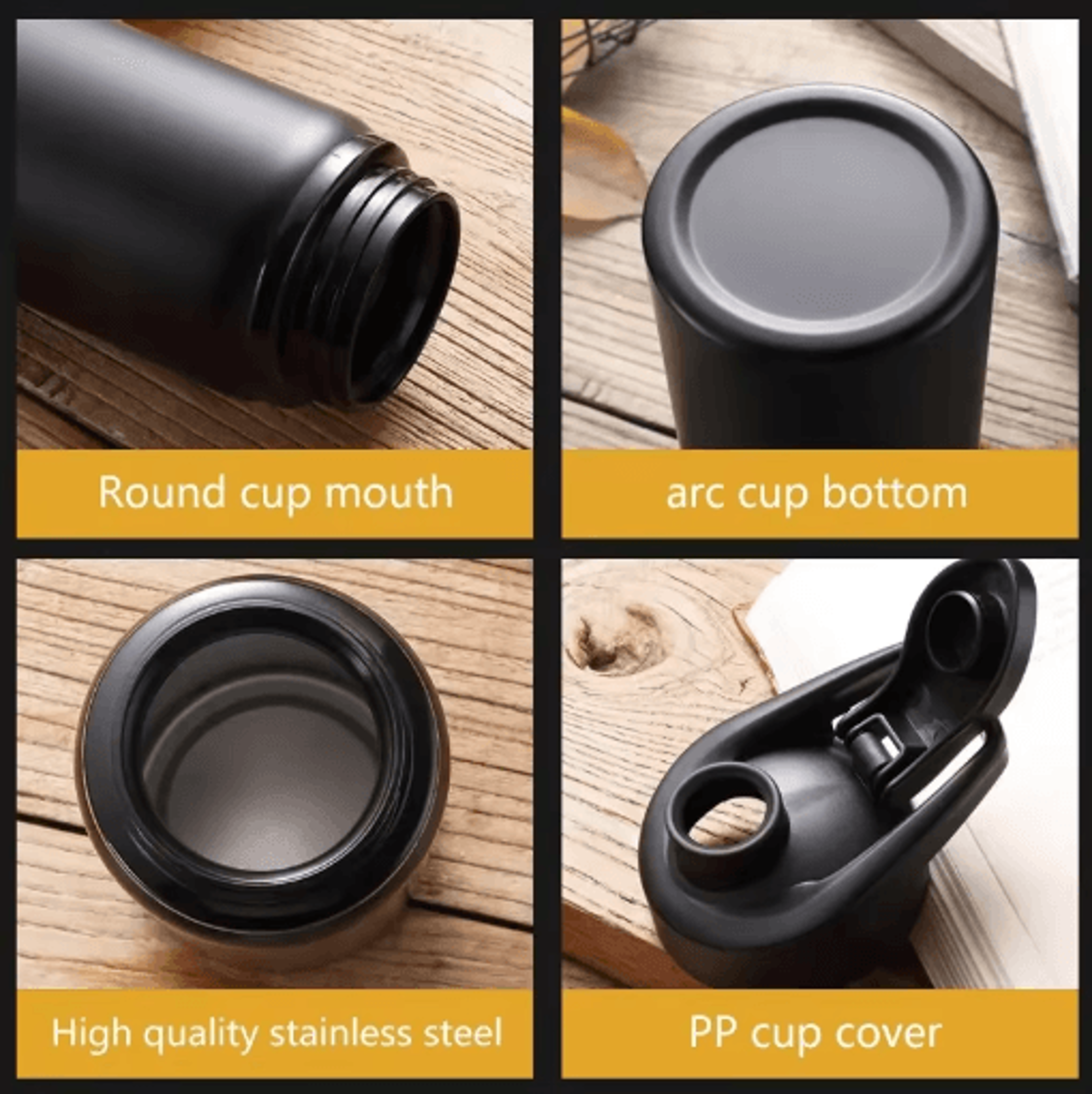 Metal Portable Water Bottle Leakproof Reusable Sports Cup For Outdoor And Travel 14