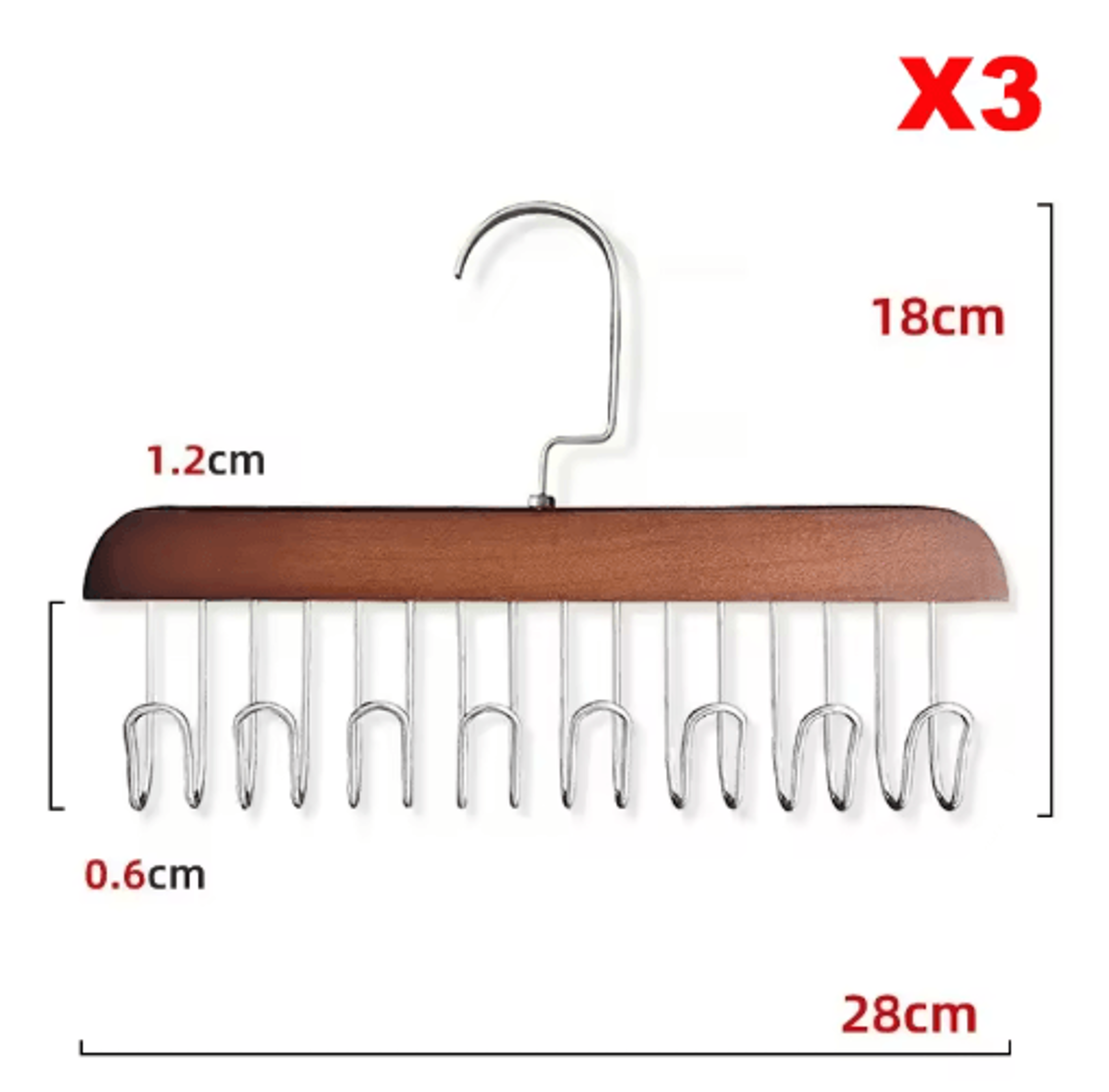 Multi Functional Bra And Accessory Hanger 1 To 3 Piece Wardrobe Organizer For Women And Men 1