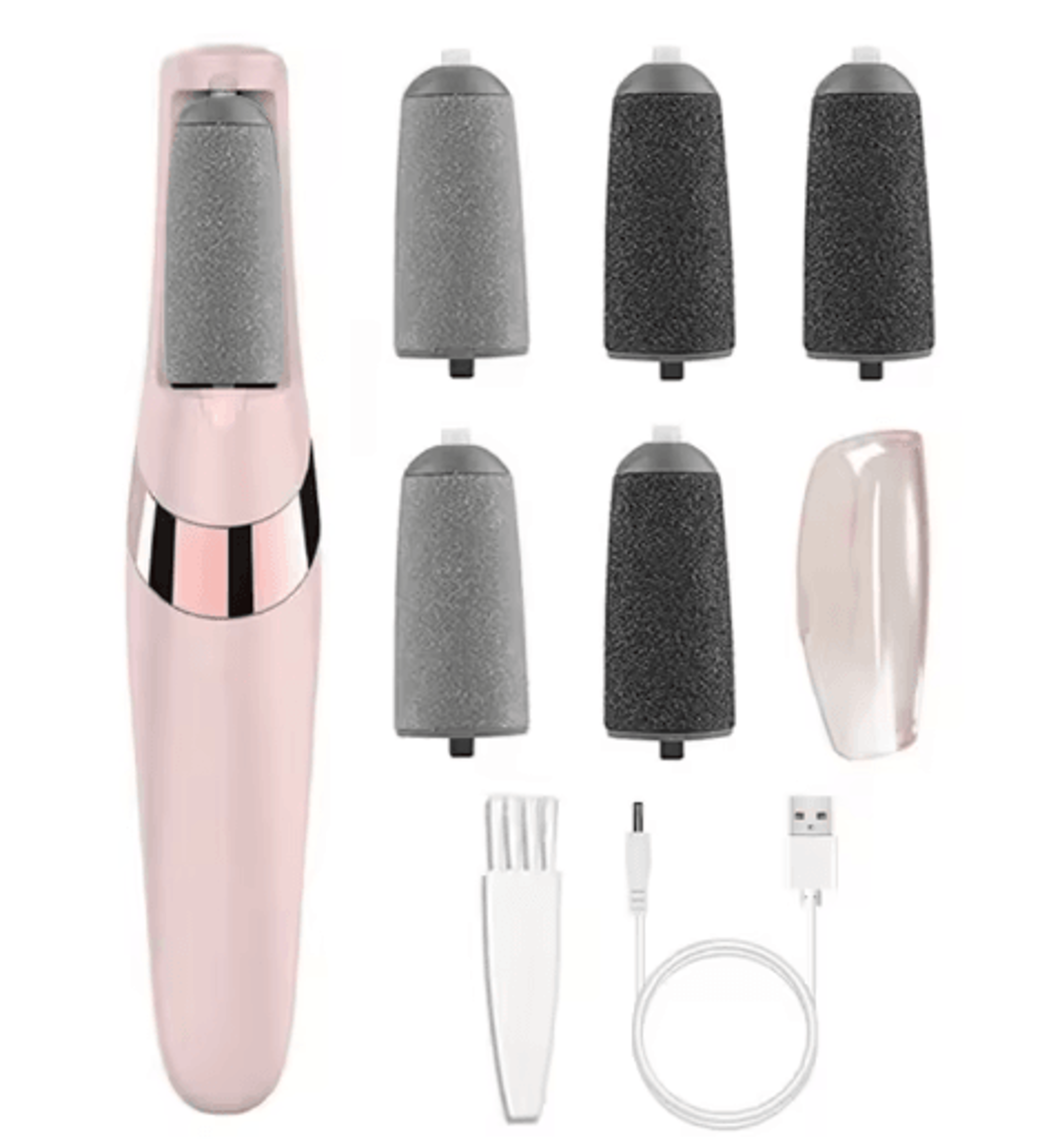 Electric Foot Grinder Electronic Callus Dead Skin Remover Pink 1