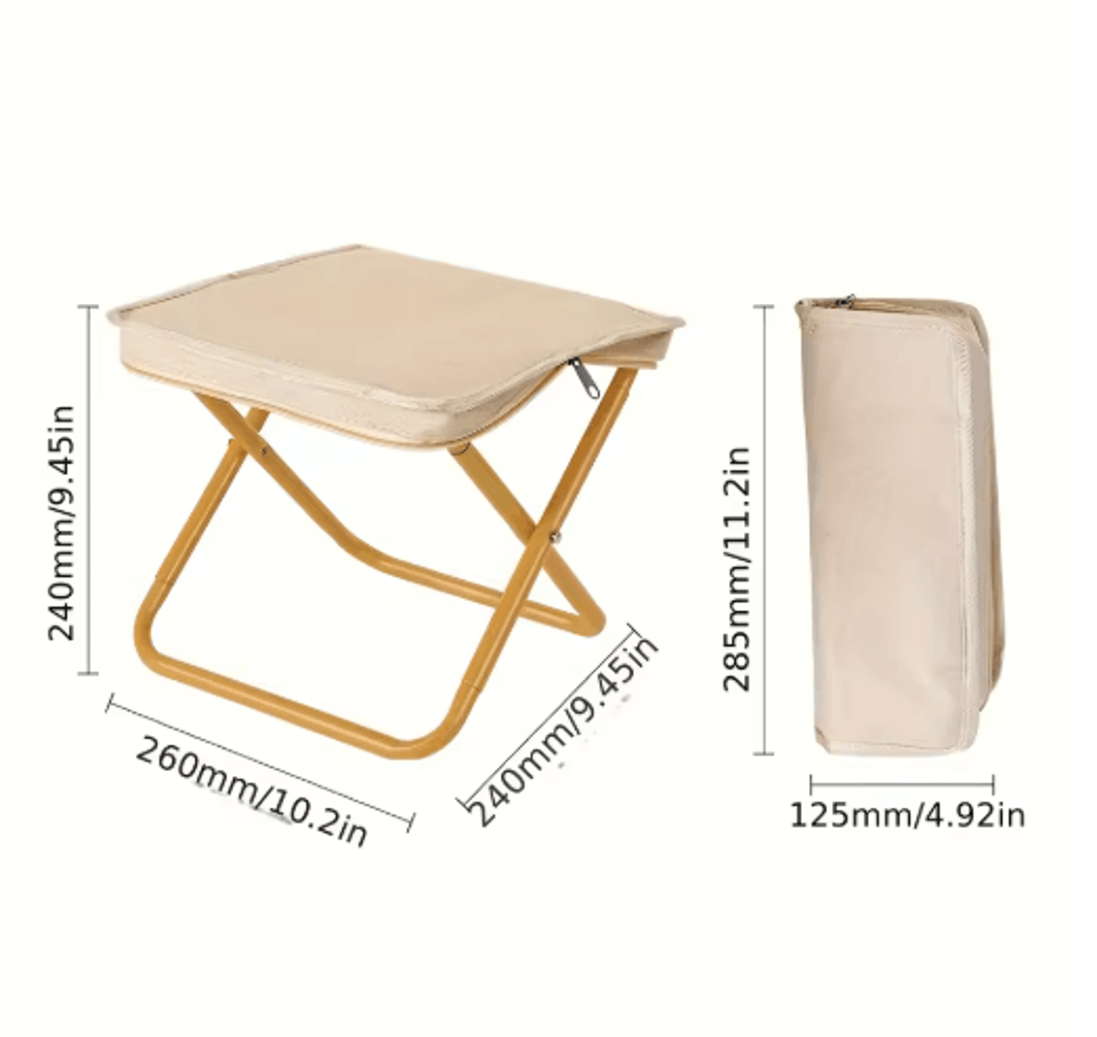 Portable Multifunctional Outdoor Folding Stool  Ultralight Picnic Camping  Fishing Chair 2