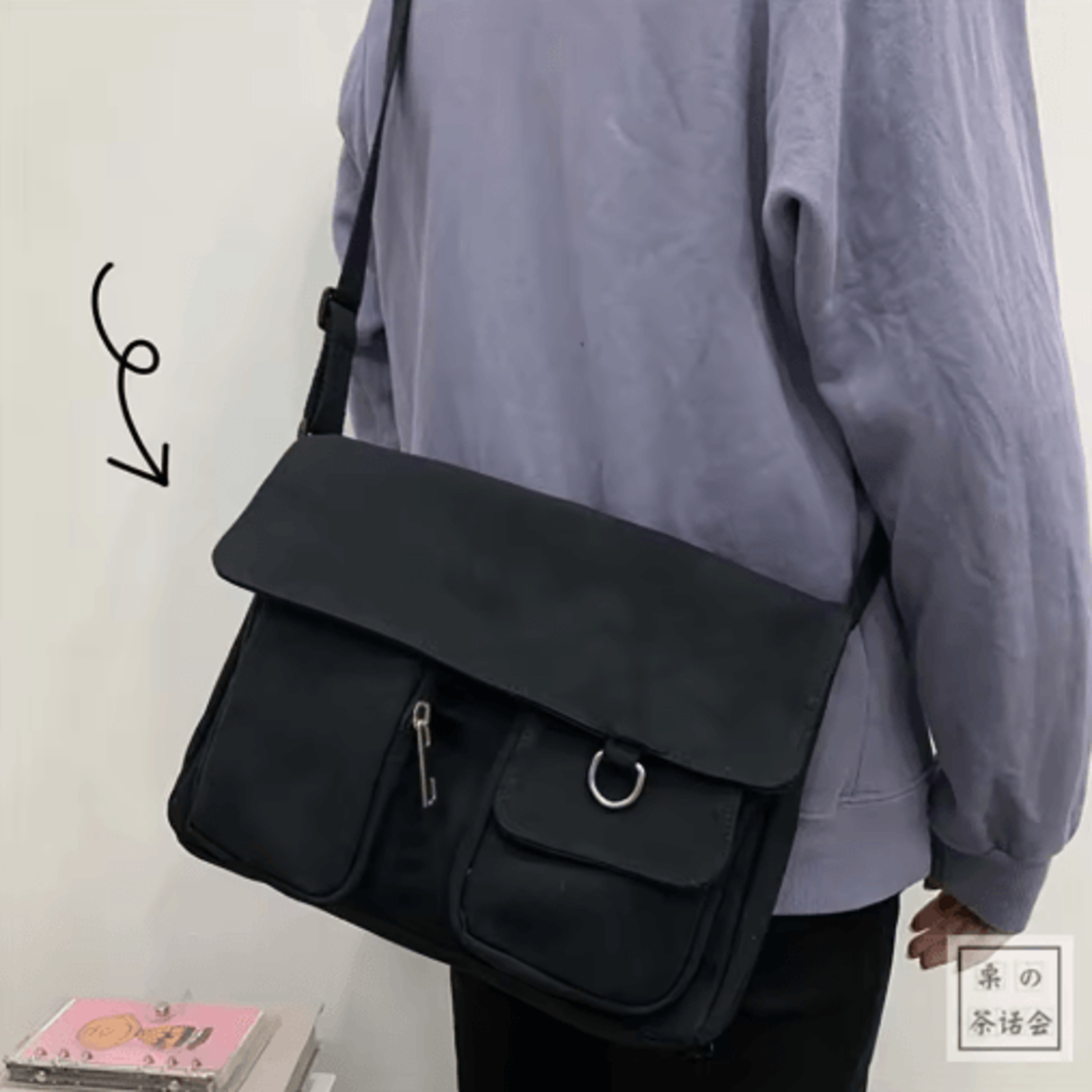 Canvas Crossbody Bag For Women  Youth Fashion Shoulder Bag With Large Capacity 10