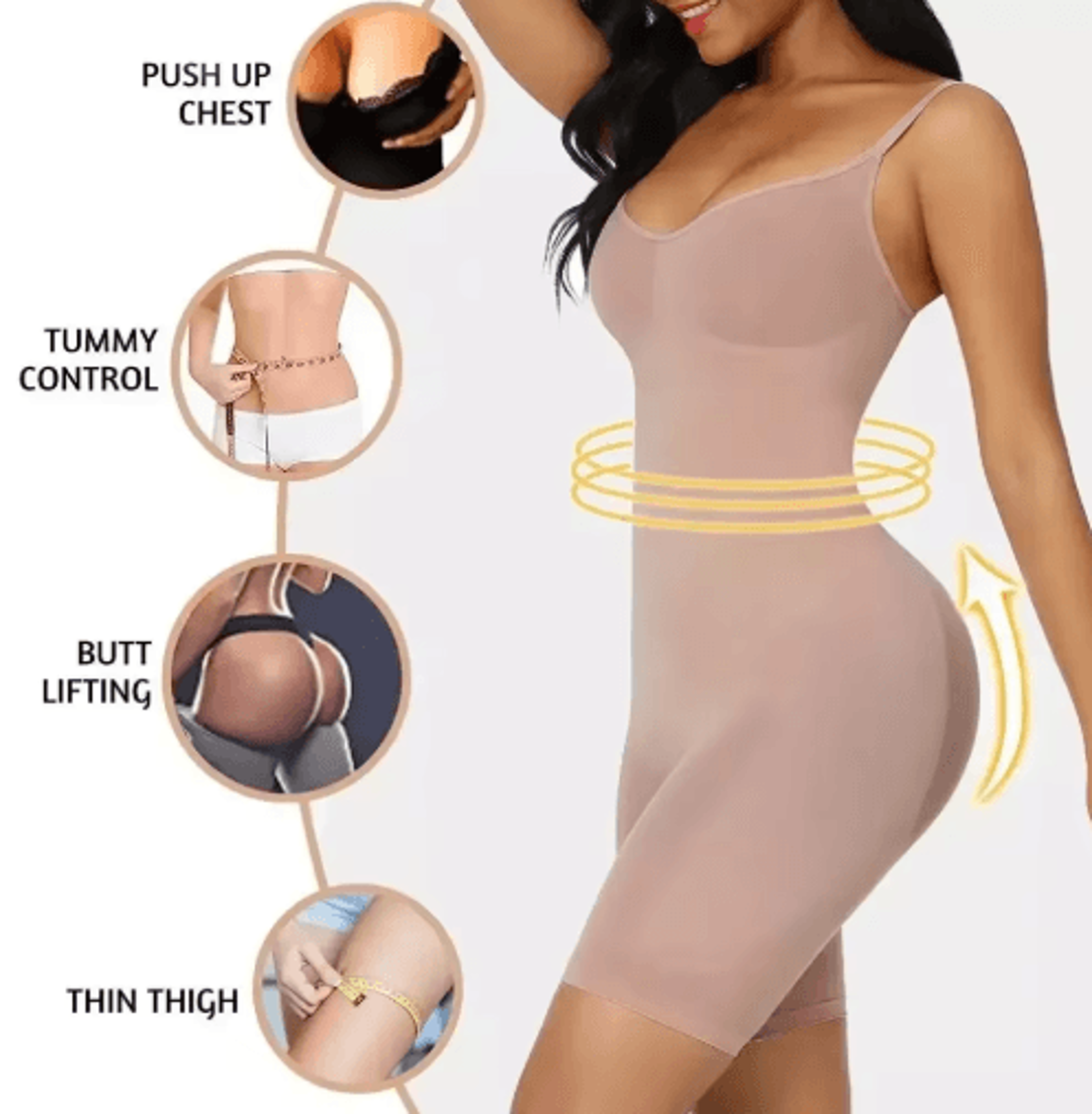 Seamless Tummy Control Shapewear Bodysuit Waist Cincher And Slimming Underwear For Women 7