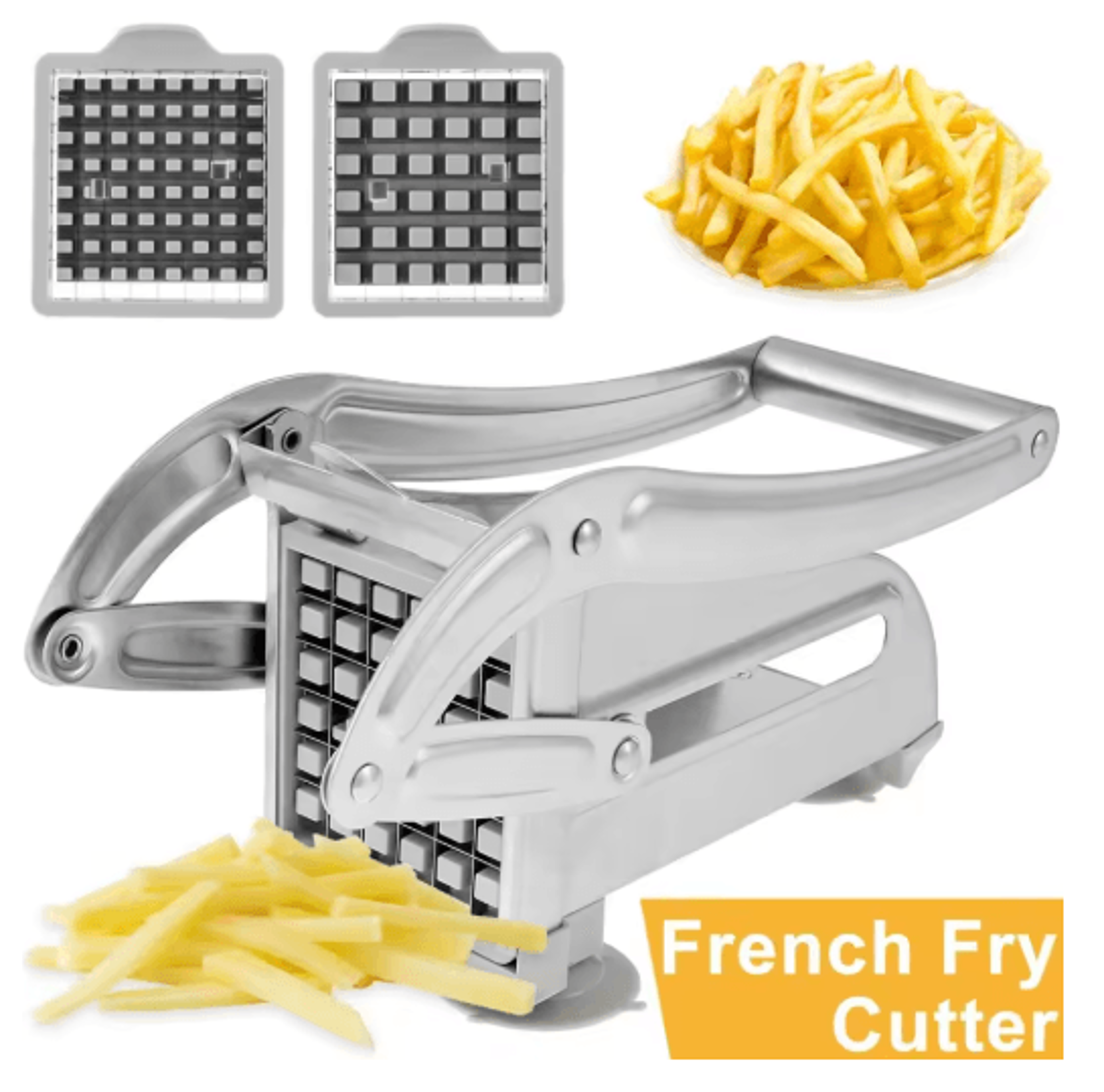 Stainless Steel 4in1 Manual Potato Cutter  French Fries Slicer  Dicer 5