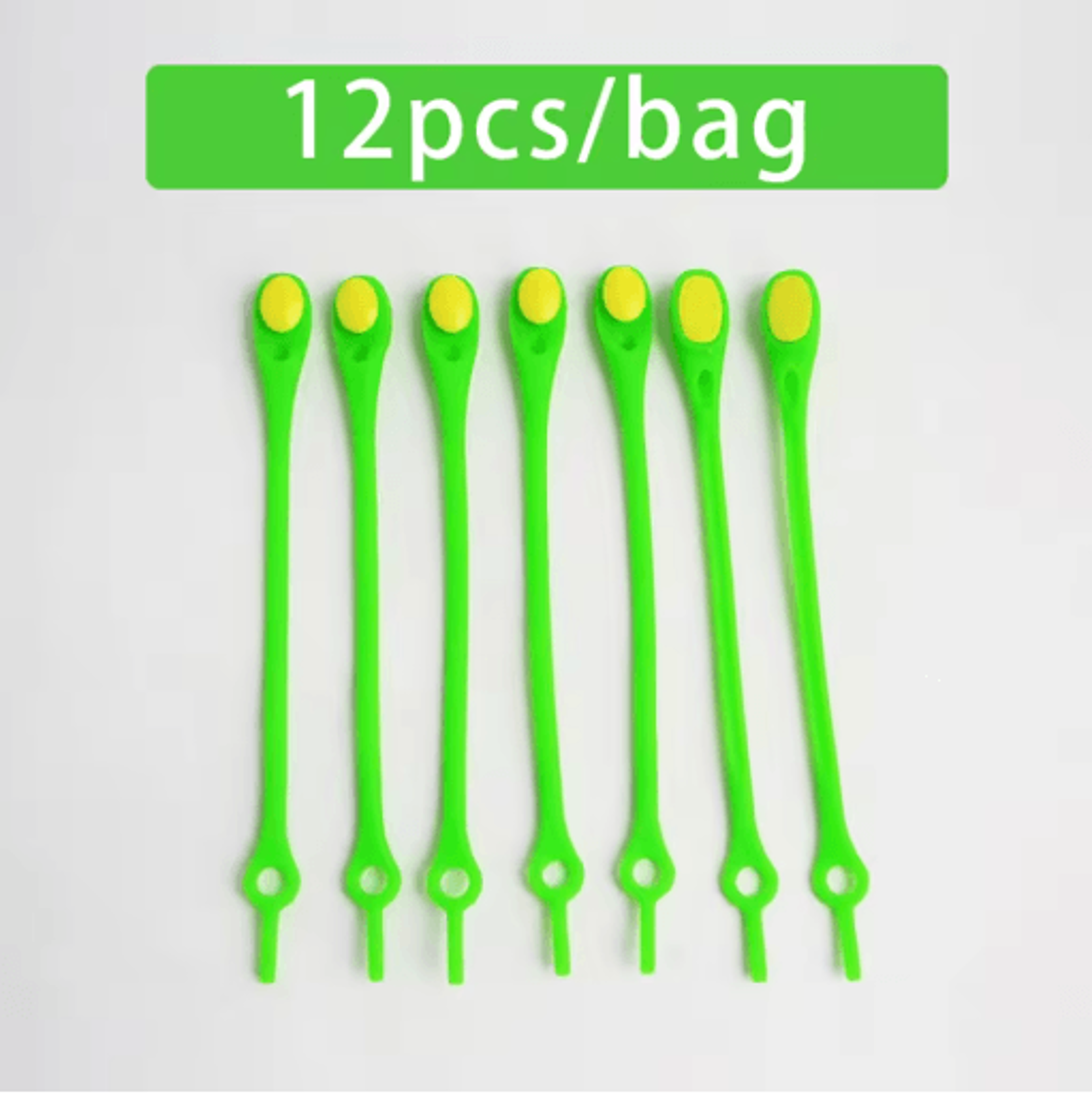 Stretch Silicone No Tie Shoelaces Elastic Laces For Sneakers 12 Pcs Set 5