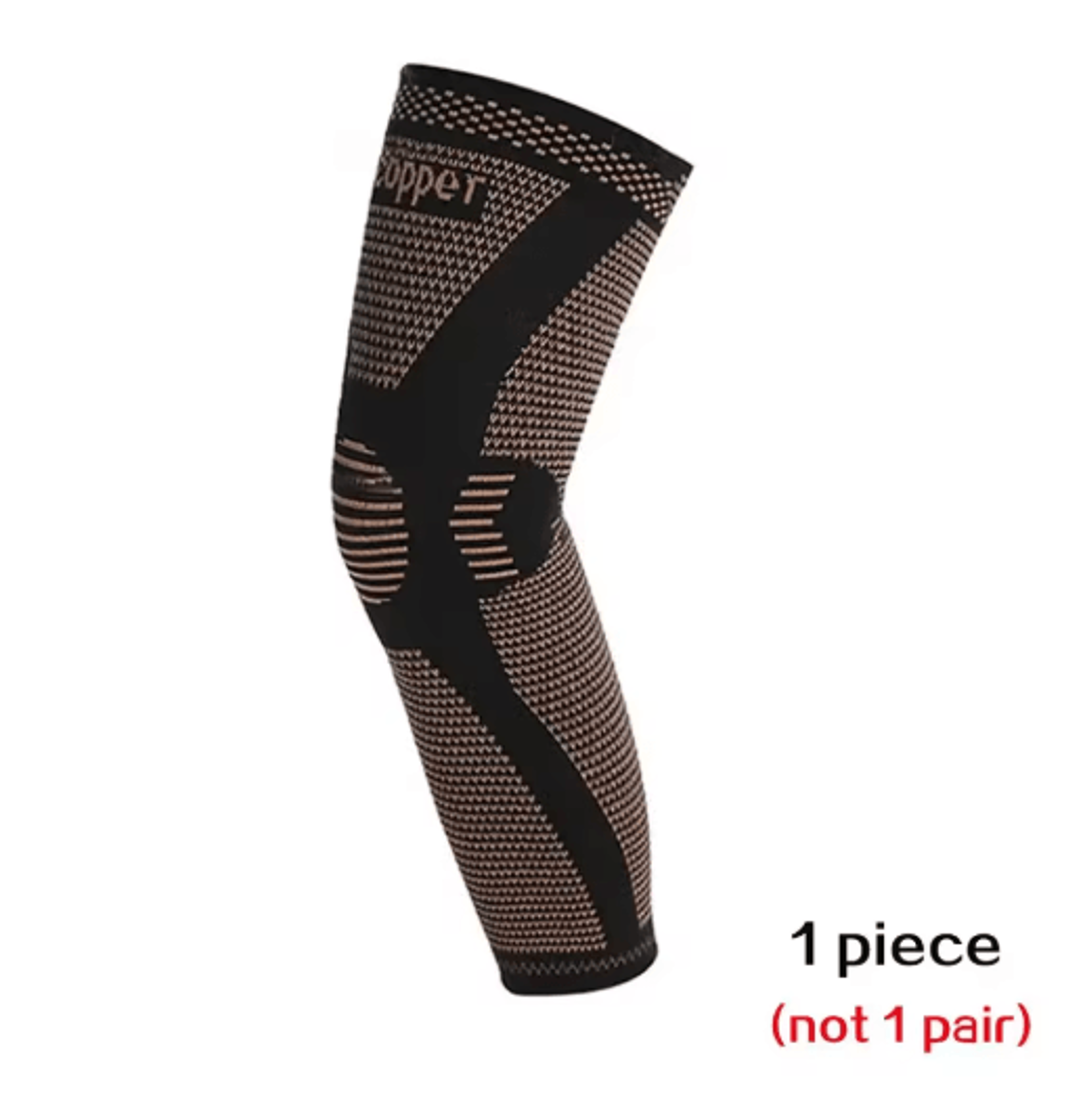 Copper Full Leg Compression Sleeves  Long Knee Support For Sports  Daily Relief 2