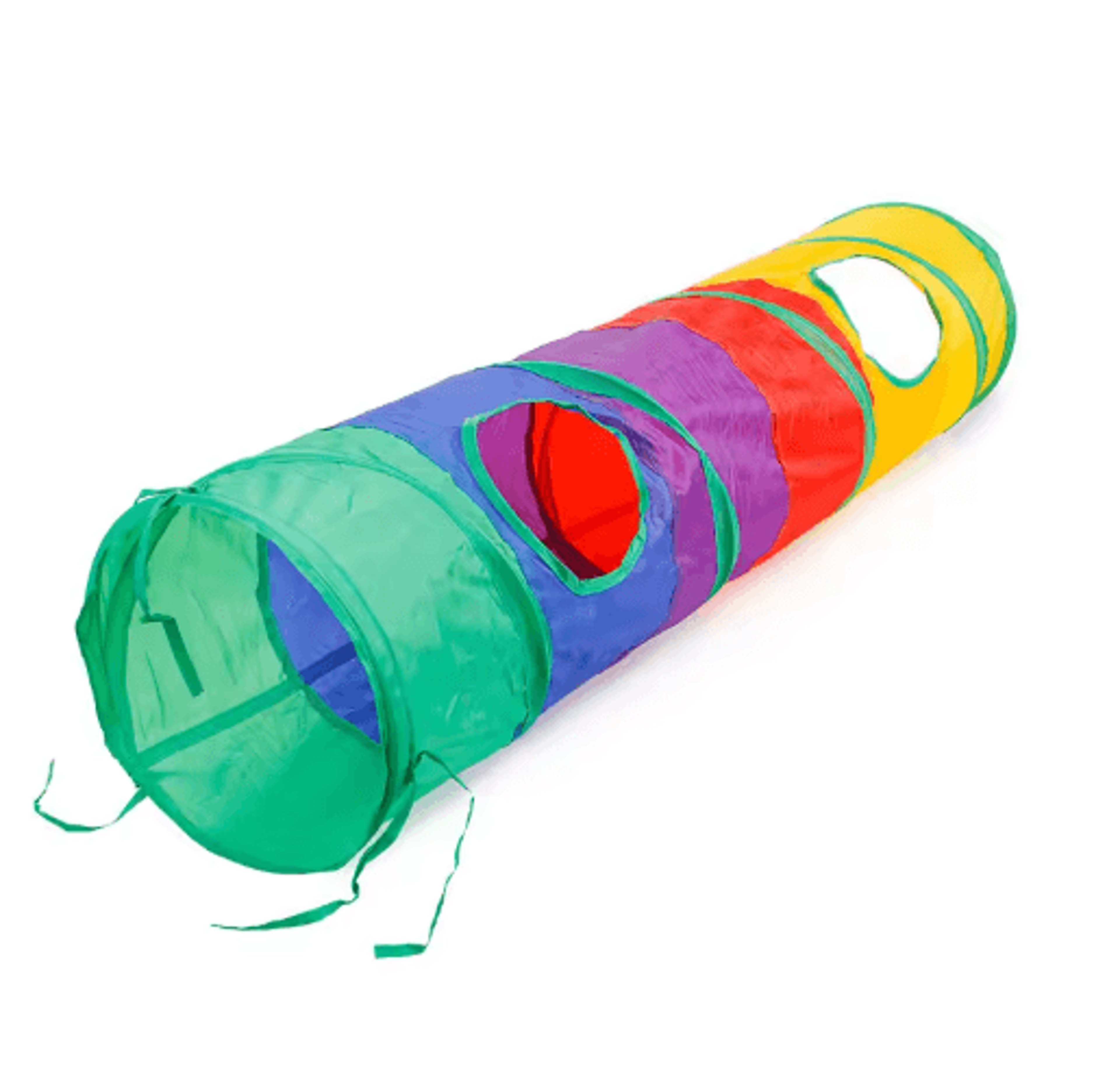Foldable Cat Play Tunnel Breathable Indoor Cat Toy With Crinkle Paper 6