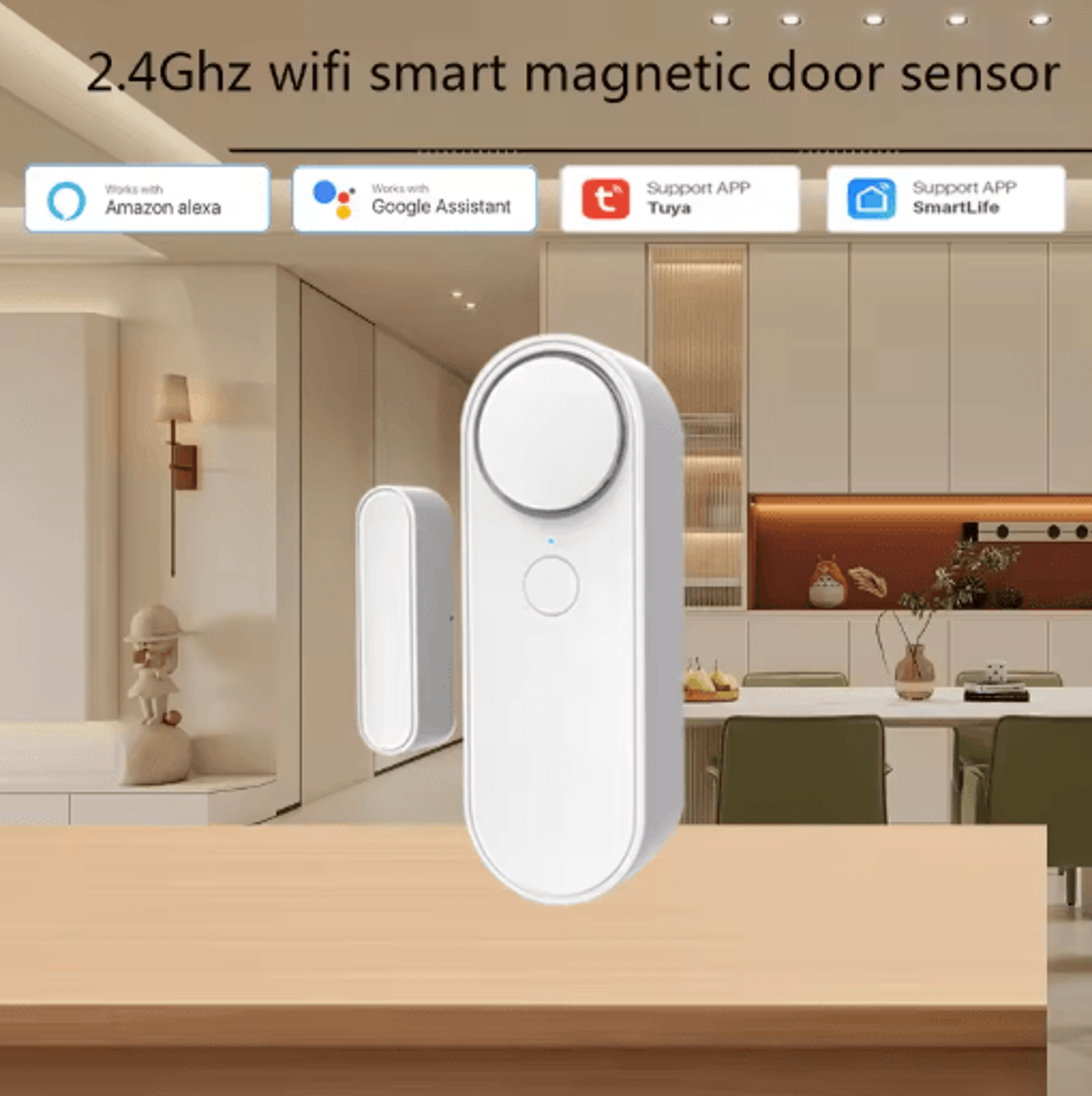 Tuya WiFi Door  Window Sensor  OpenClosed Security Detector With 90dB Siren 8