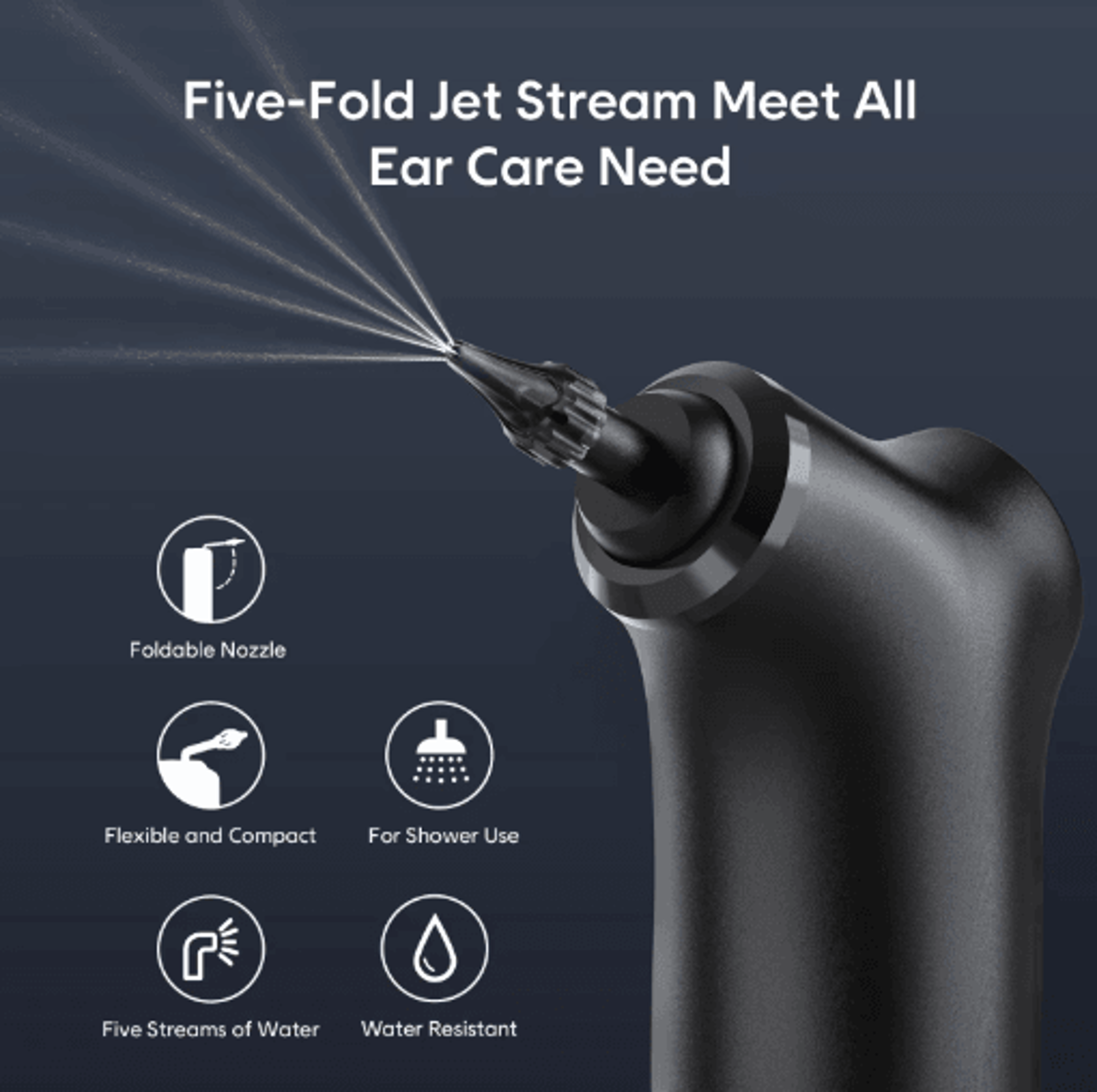 Electric Ear Cleaner Kit  Water Irrigation Ear Wax Removal With 4 Pressure Modes 4