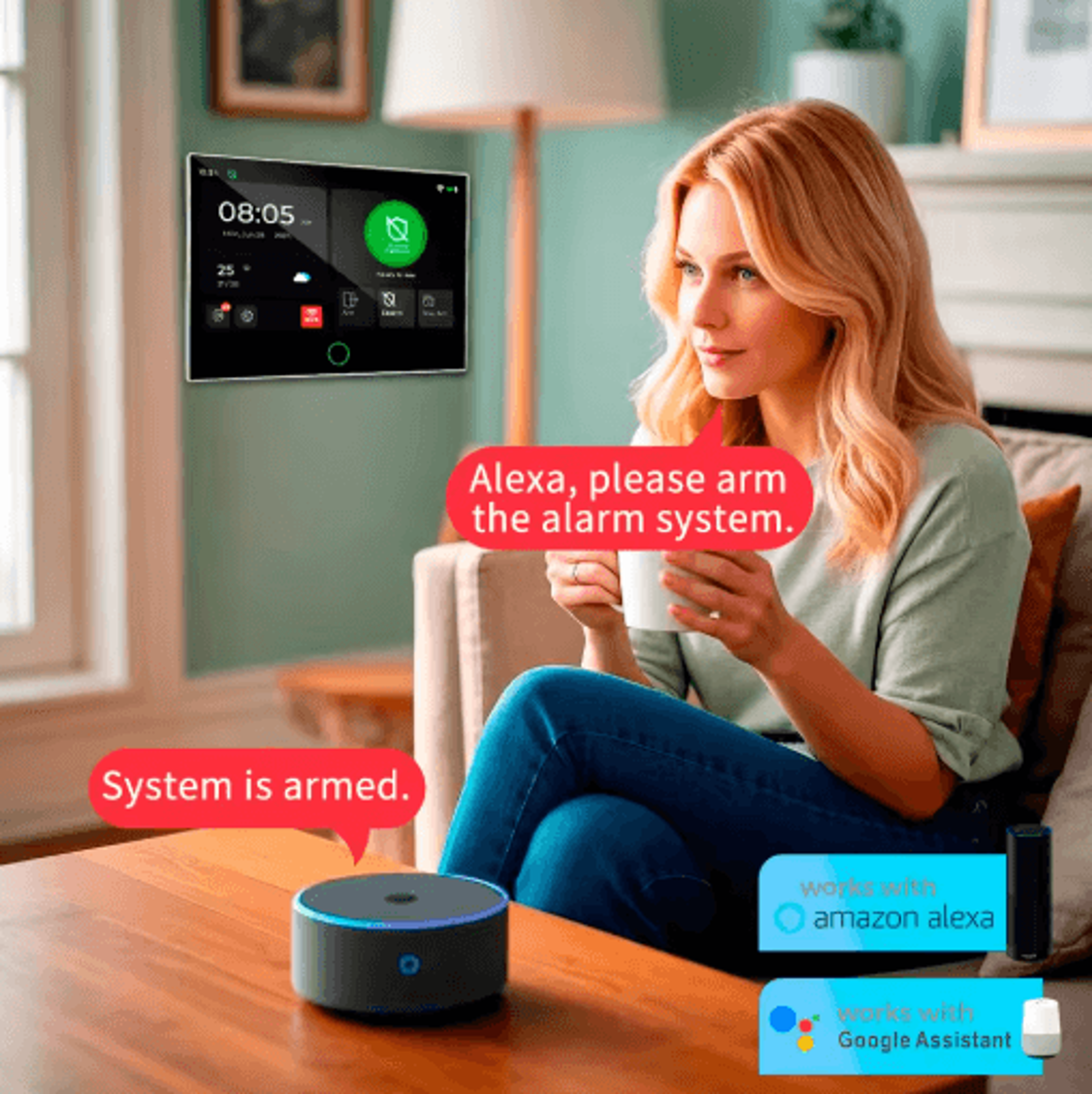 KERUI G70 Tuya Smart Home Alarm System  WiFi  4G With 7 Touchscreen Panel 7