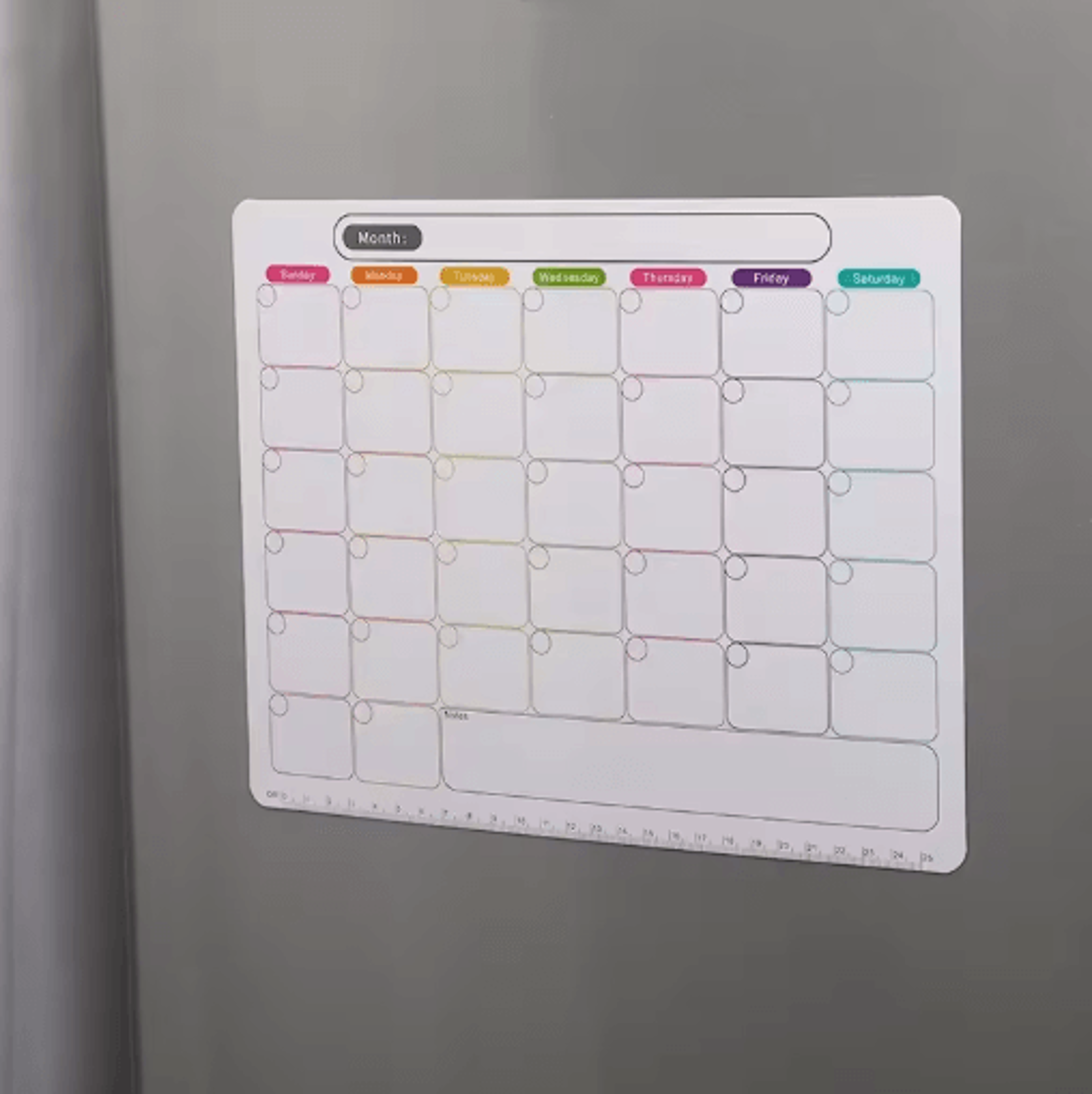 Magnetic Memo Message Board  Reusable Erasable Refrigerator Note Pad  Weekly Planner 1