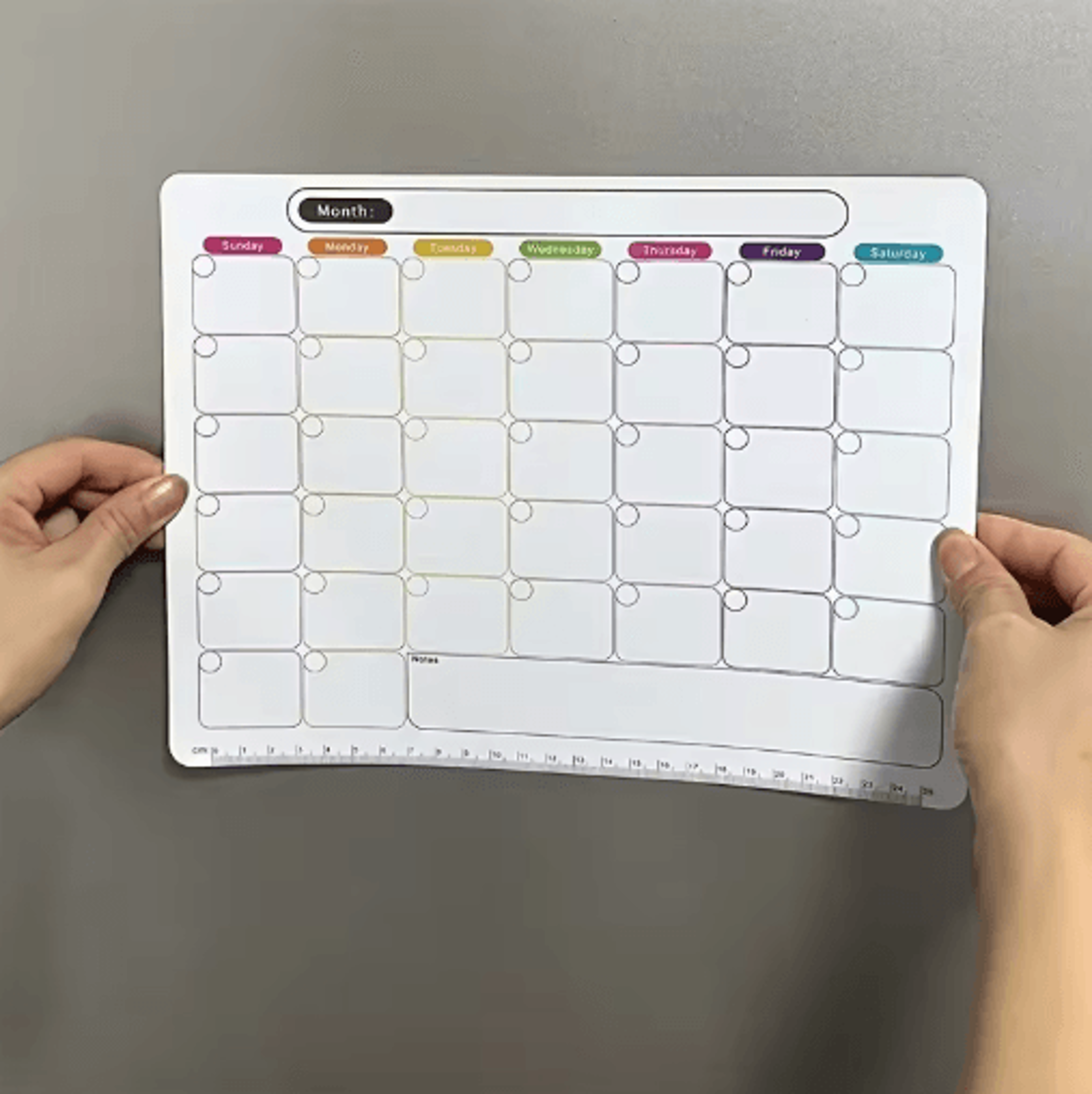 Magnetic Memo Message Board  Reusable Erasable Refrigerator Note Pad  Weekly Planner 5