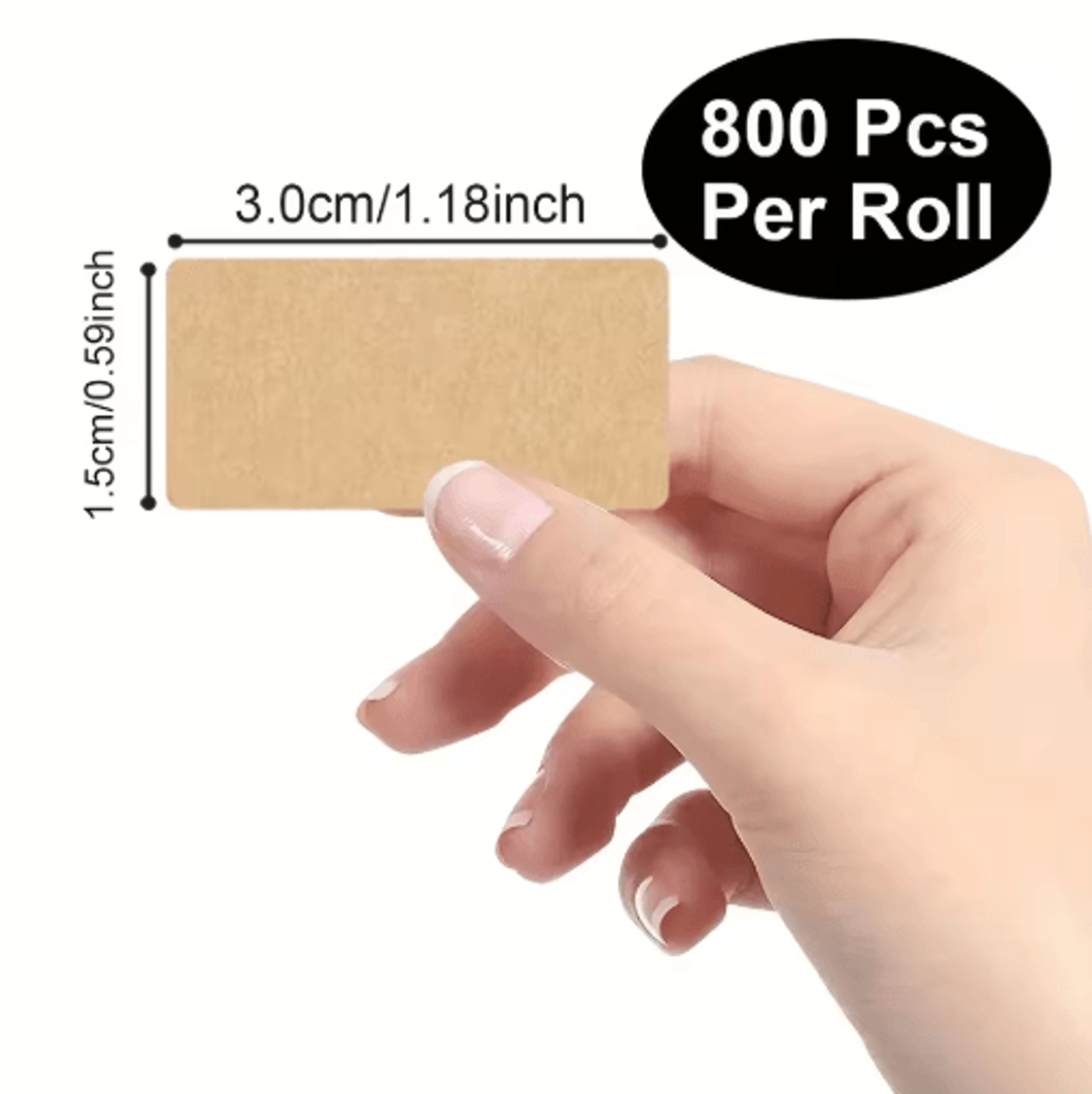 Kraft Paper Sealing Label Stickers 1600Pack  SelfAdhesive Handwritten Packaging  Organization Label 2