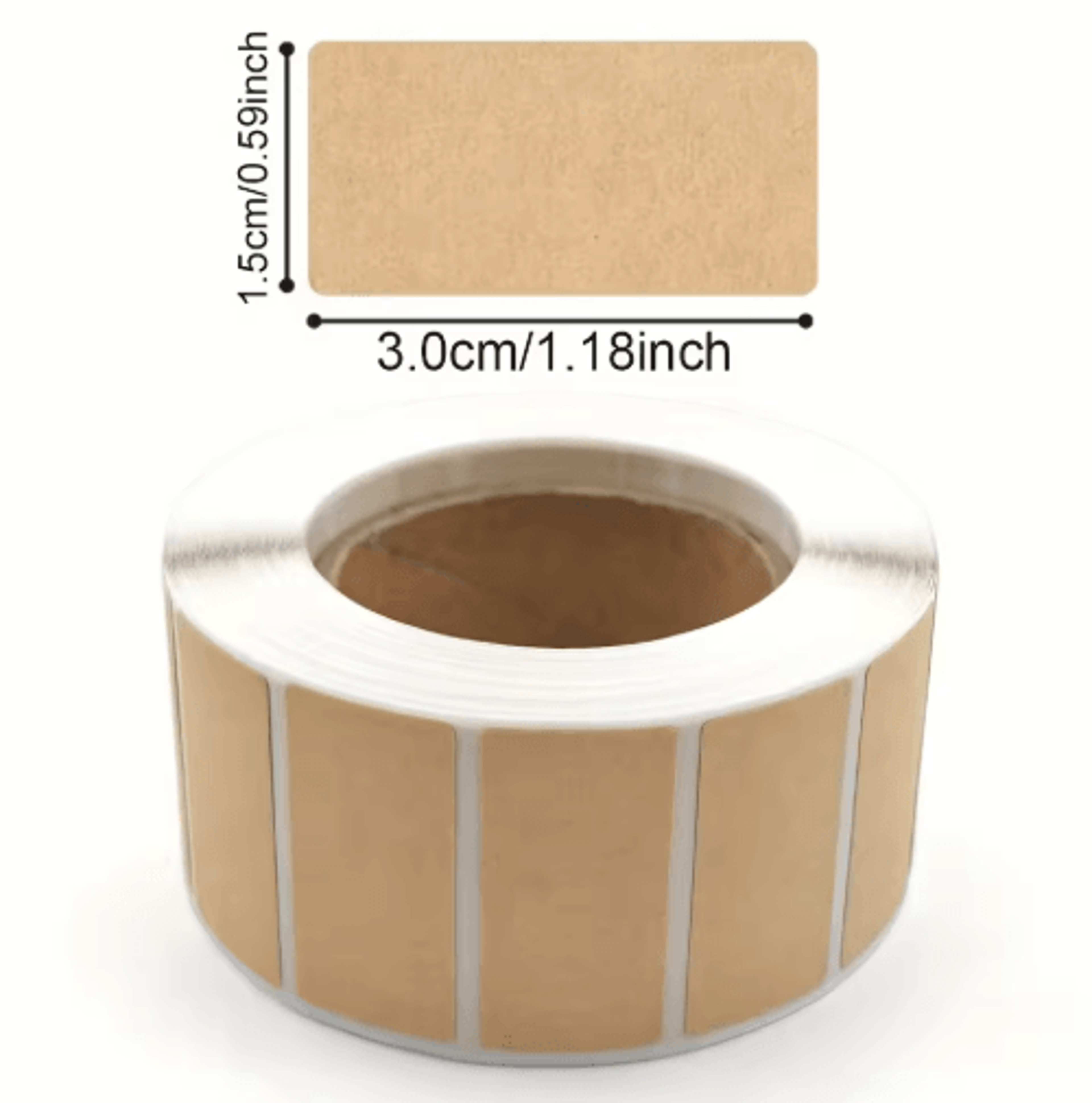 Kraft Paper Sealing Label Stickers 1600Pack  SelfAdhesive Handwritten Packaging  Organization Label 5