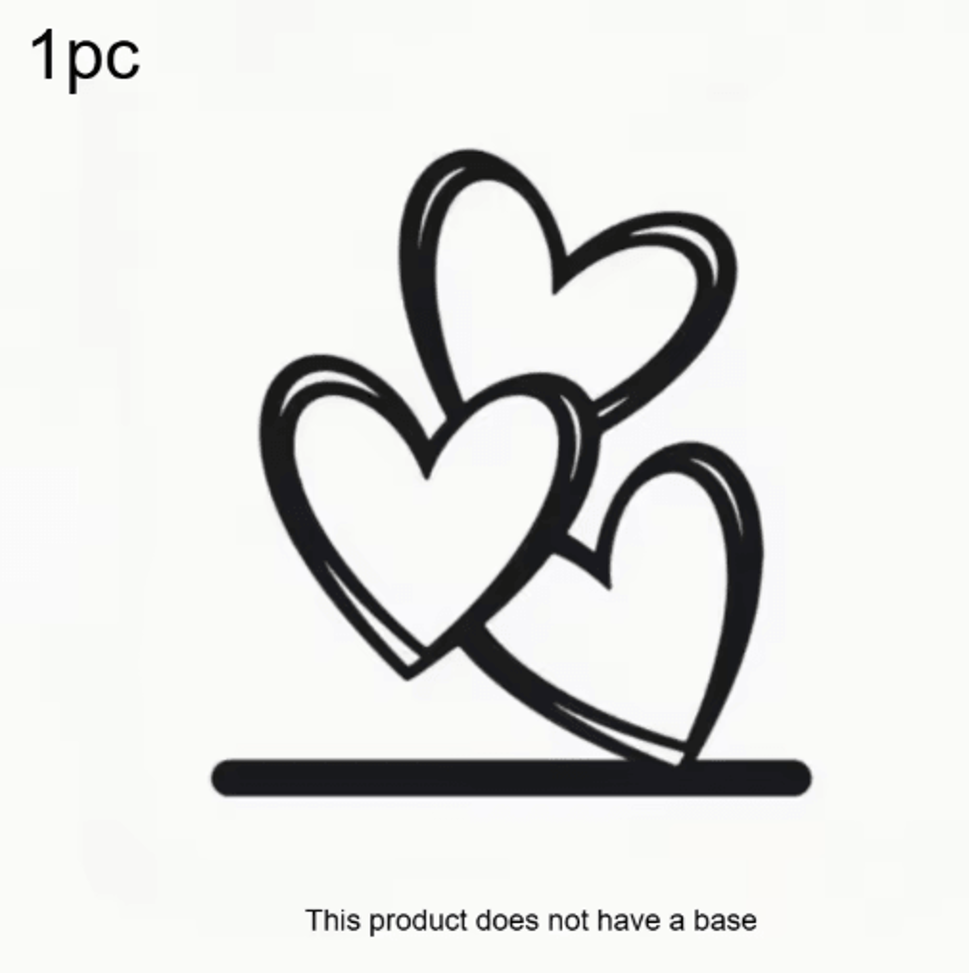 Minimalist Wooden Heart Desktop Decor  Love Ornament For Coffee Table  Study Desk 1