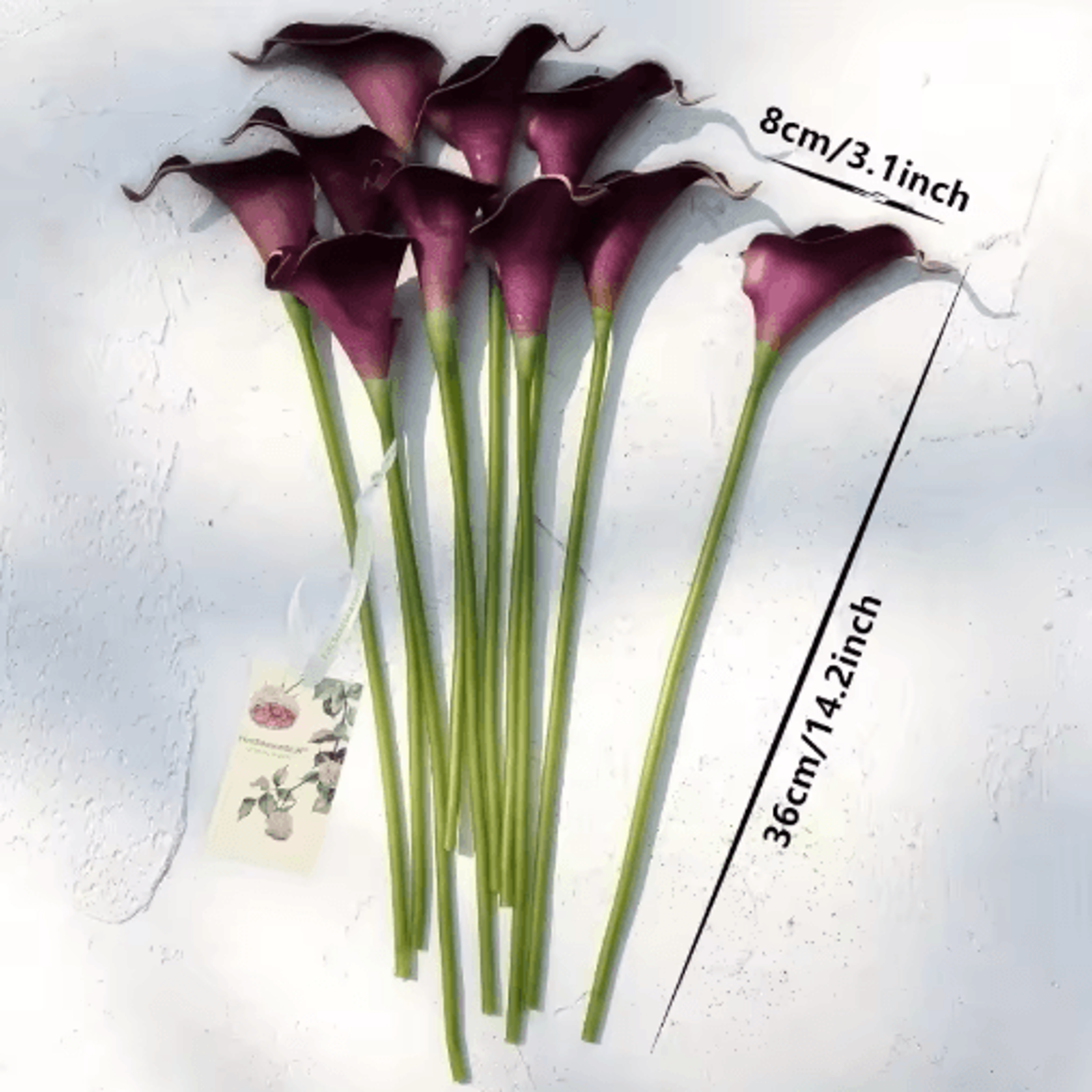 Real Touch Artificial Calla Lilies 10Pack  Latex Flowers For DIY Wedding  Home Decor 2