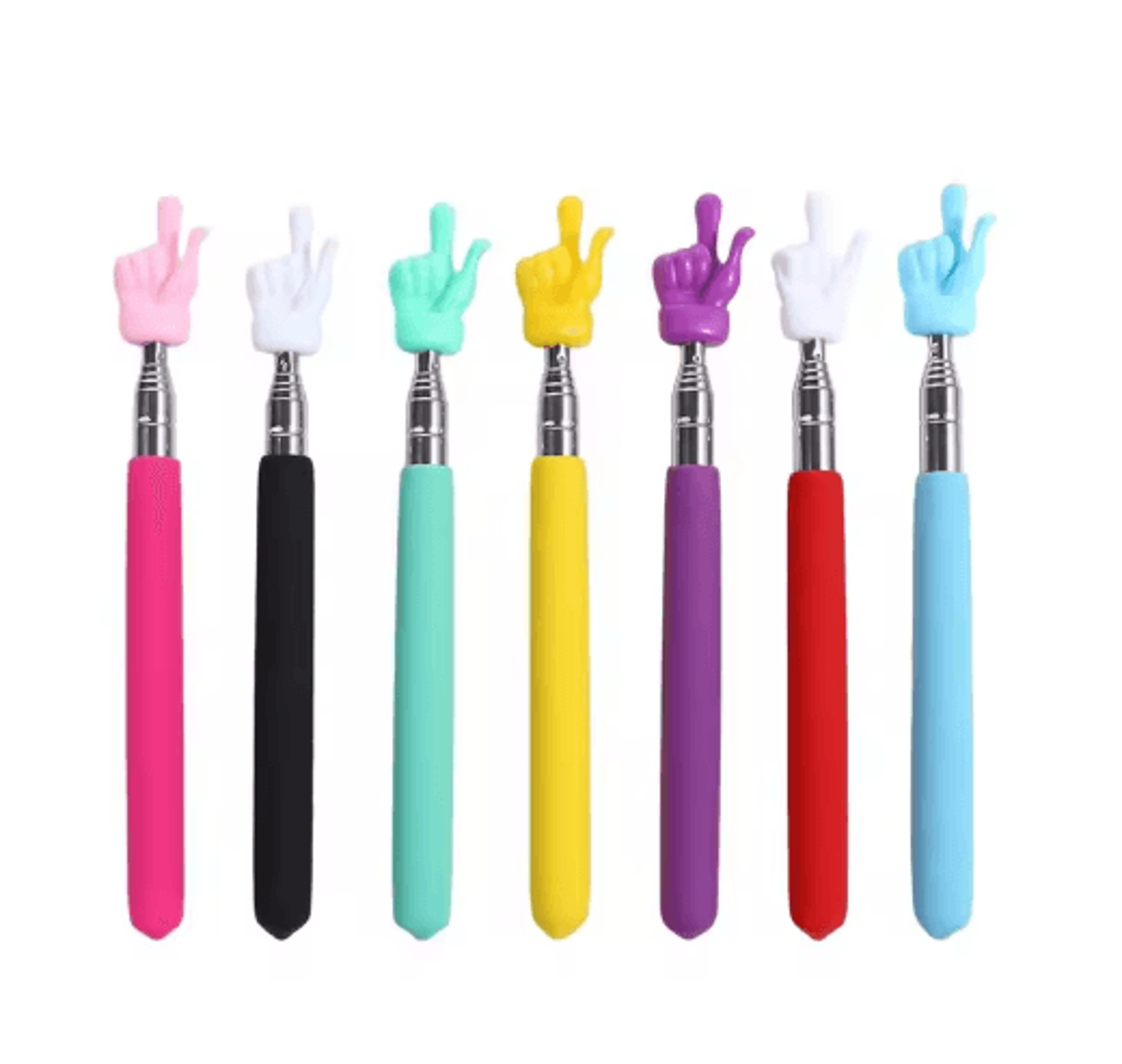 Telescopic Finger Pointer Stick Stainless Steel Teaching Pointer For Classroom And Office 15