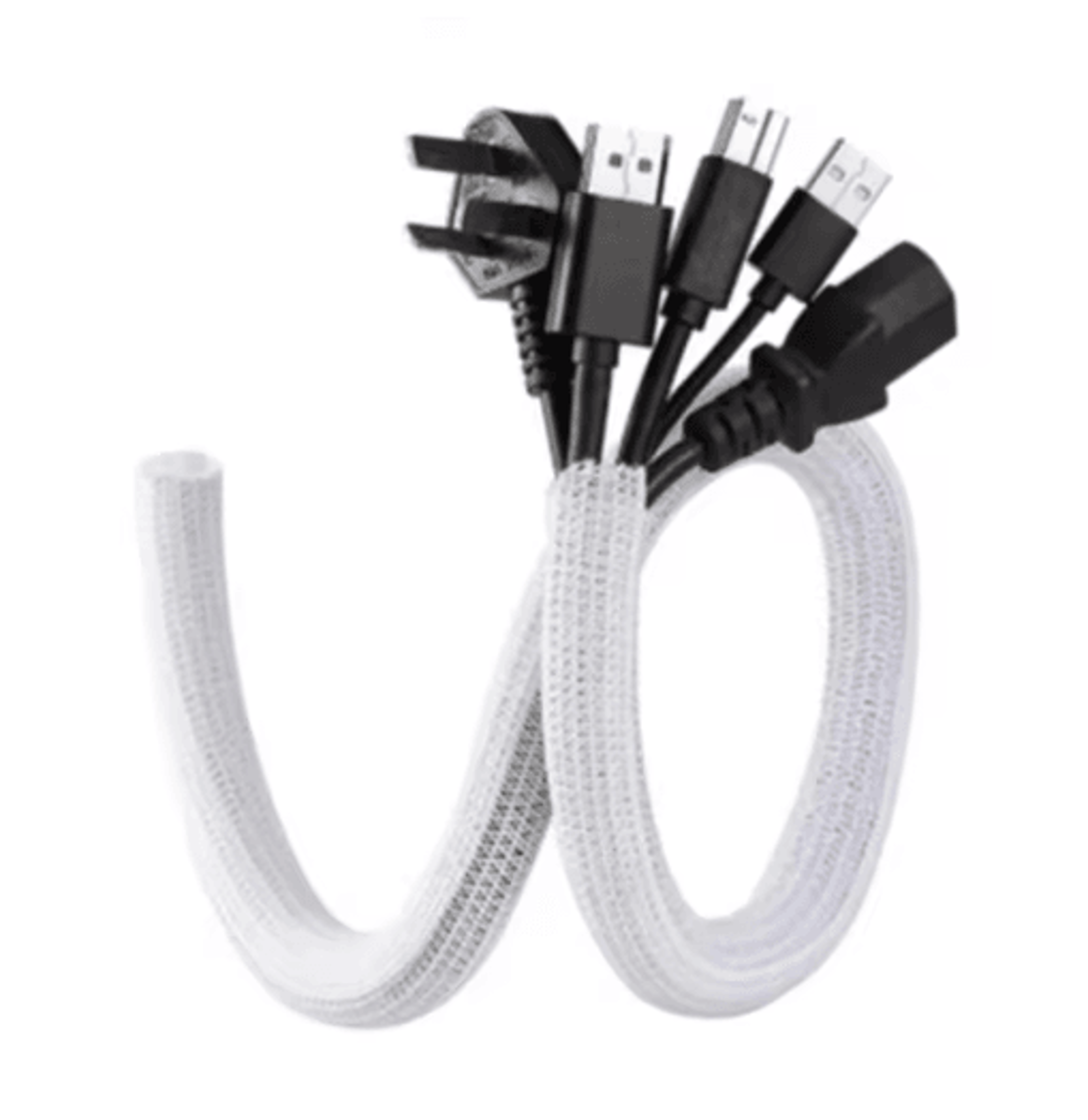 Expandable Braided Cable Sleeve PET Nylon Wire Mesh Protector For Cords And Wires 1